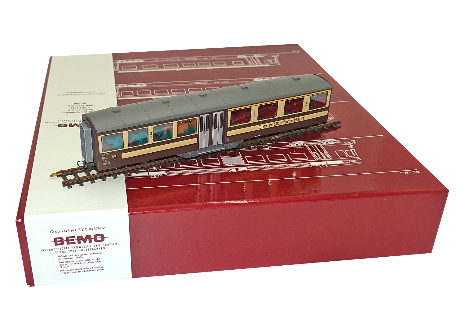 HRF-1815-1 BOB H0m Personenwagen Mitteleinstieg AB221 DC