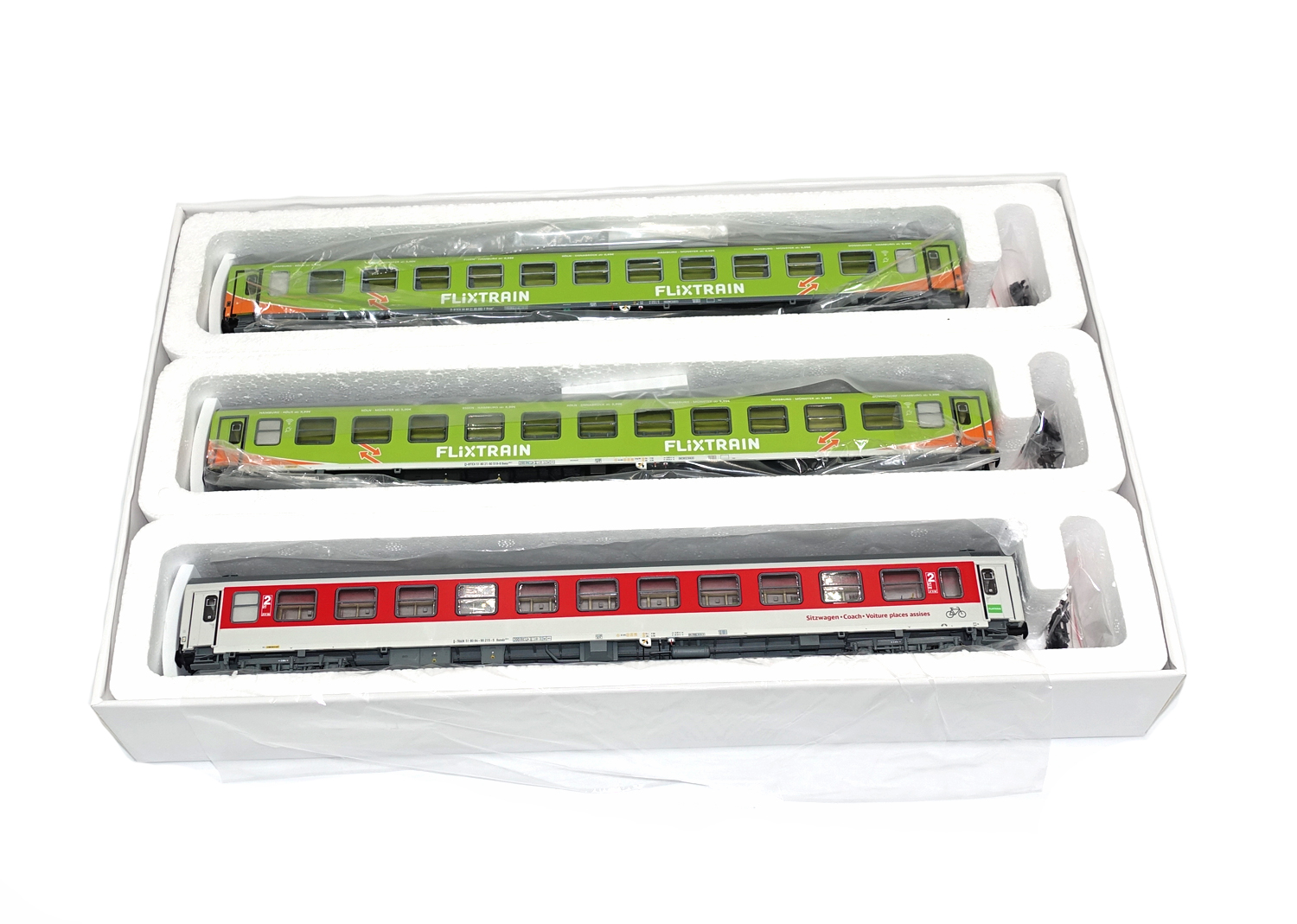 ACME 55241 Flixtrain 3-tlg. Personenwagen-Set Ep Vl  ACME 55241 Flixtrain 3-tlg. Personenwagen-Set Ep Vl