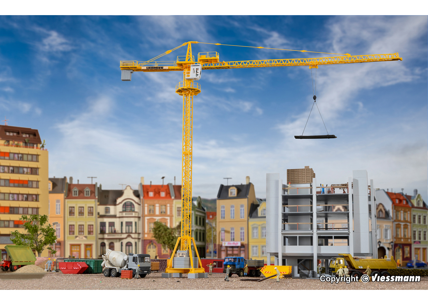 Kibri 10202 H0 Liebherr Turmdrehkran  Kibri 10202 H0 Liebherr Turmdrehkran