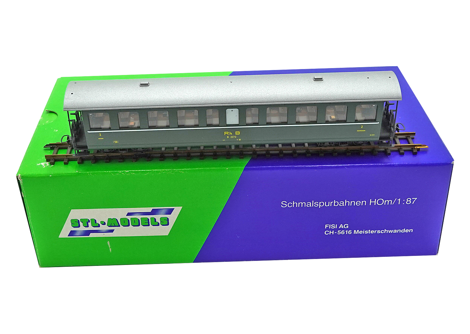 STL 2201-1 H0m RhB Personenwagen B 2272 grün 