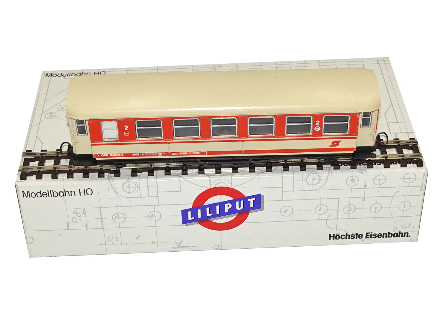 Liliput 70365 H0e ÖBB Personenwagen 2. Kl. St. Pölten Alpenbahn 