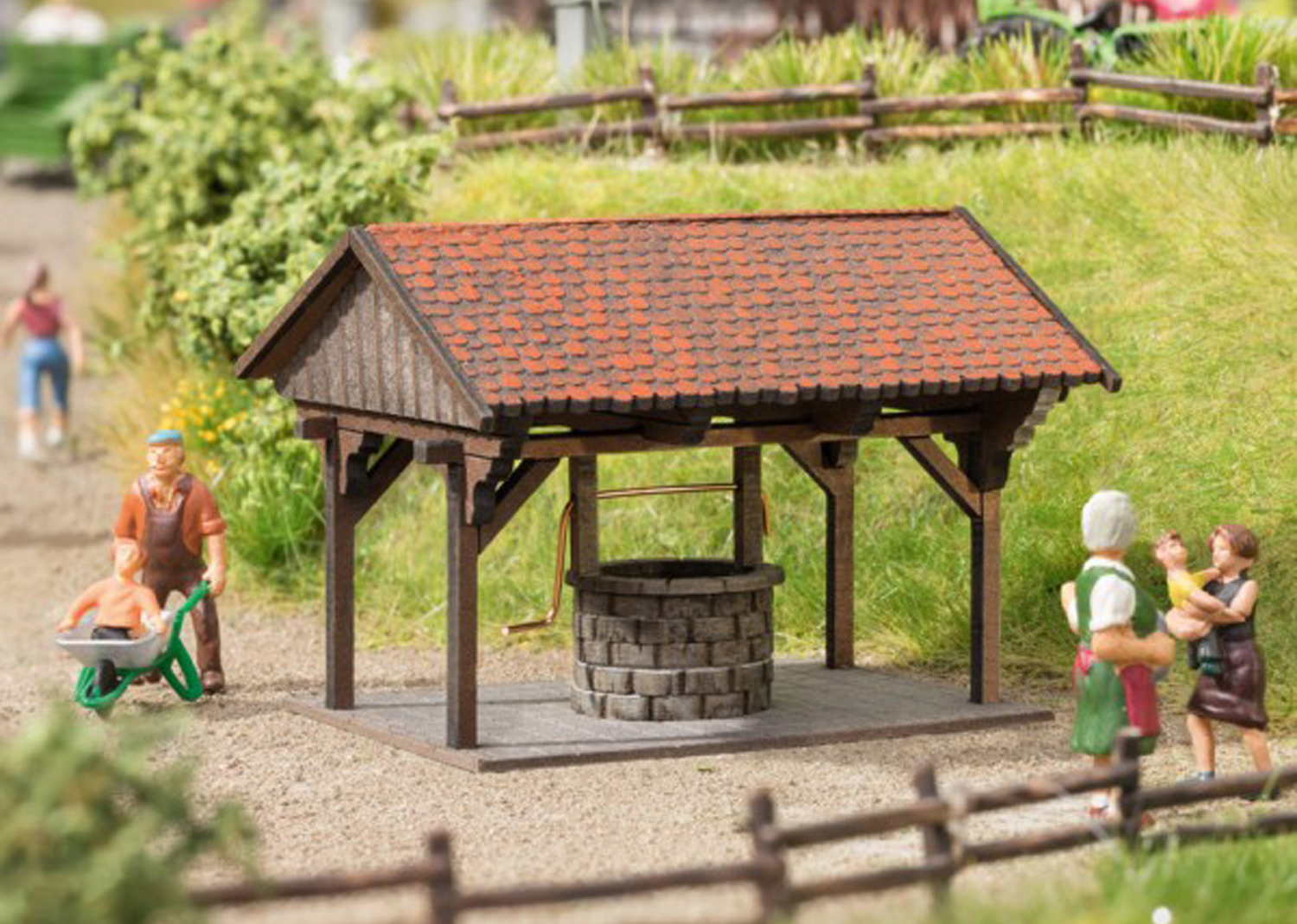 Noch 14375 Brunnen 5 x 4,5 cm 3,7 cm hoch 