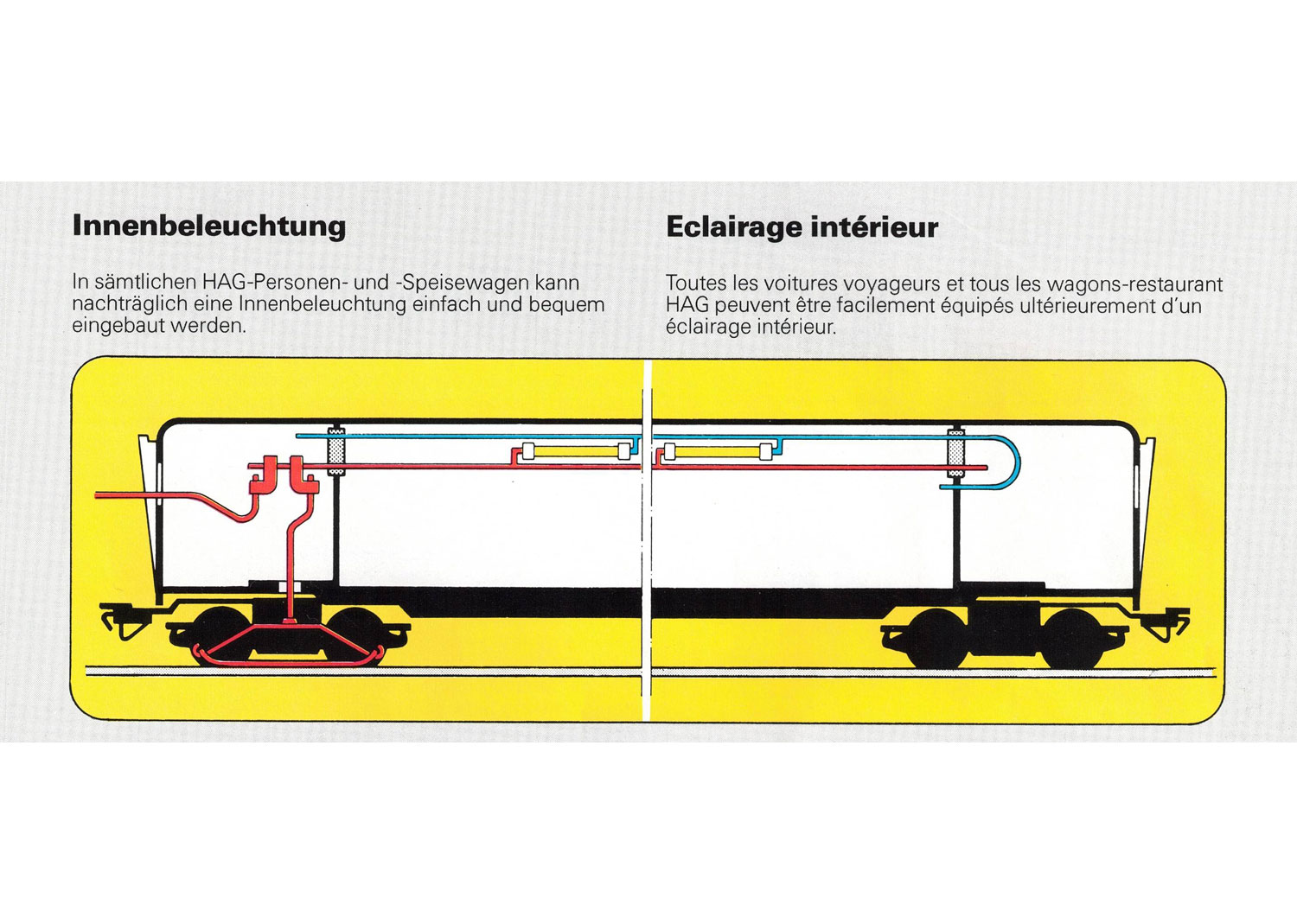 Hag 516 und 517 Innenbeleuchtungsschema für Personenwagen