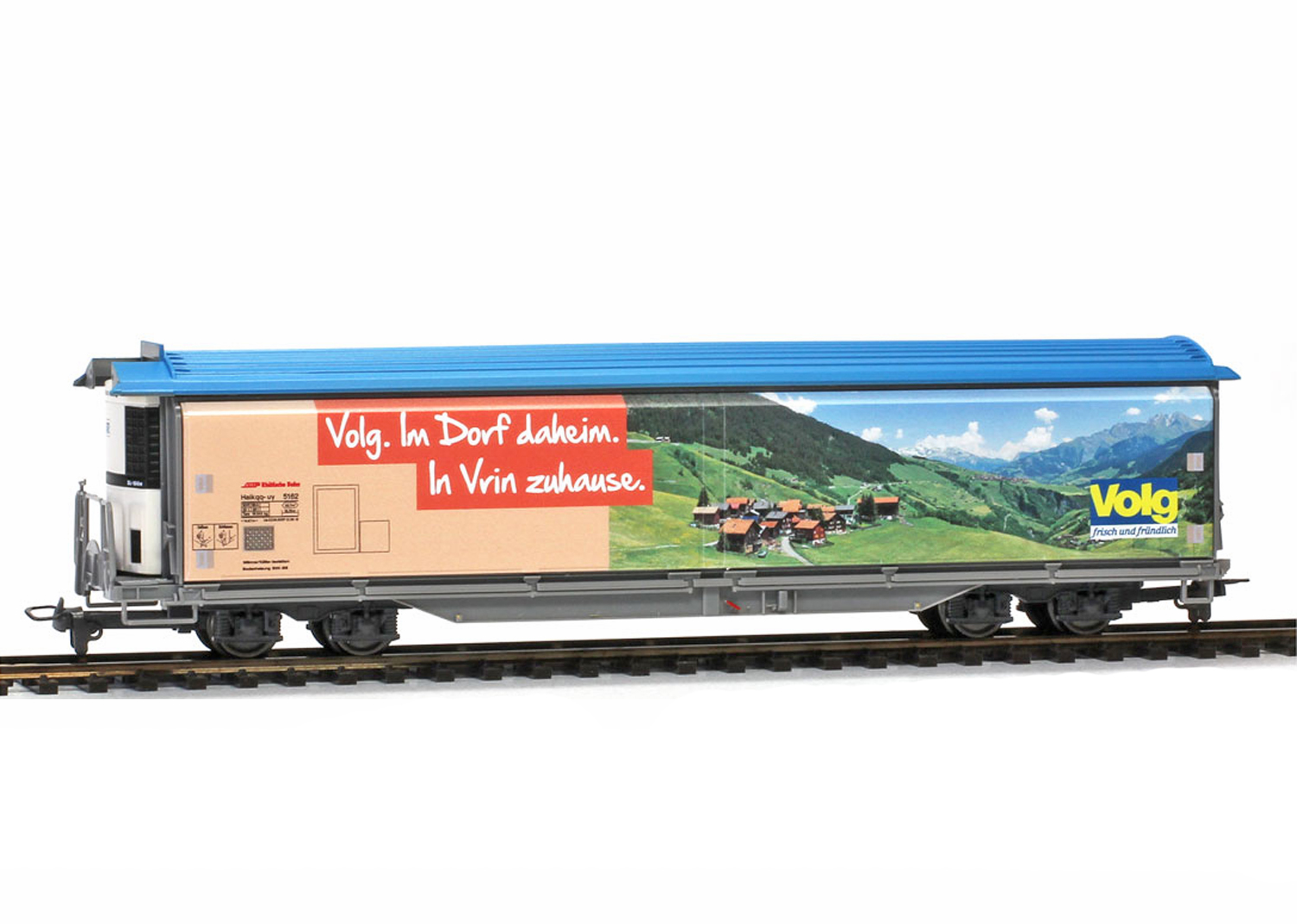Bemo 2288162 RhB 5162 Schiebewandwagen Volg Vrin 