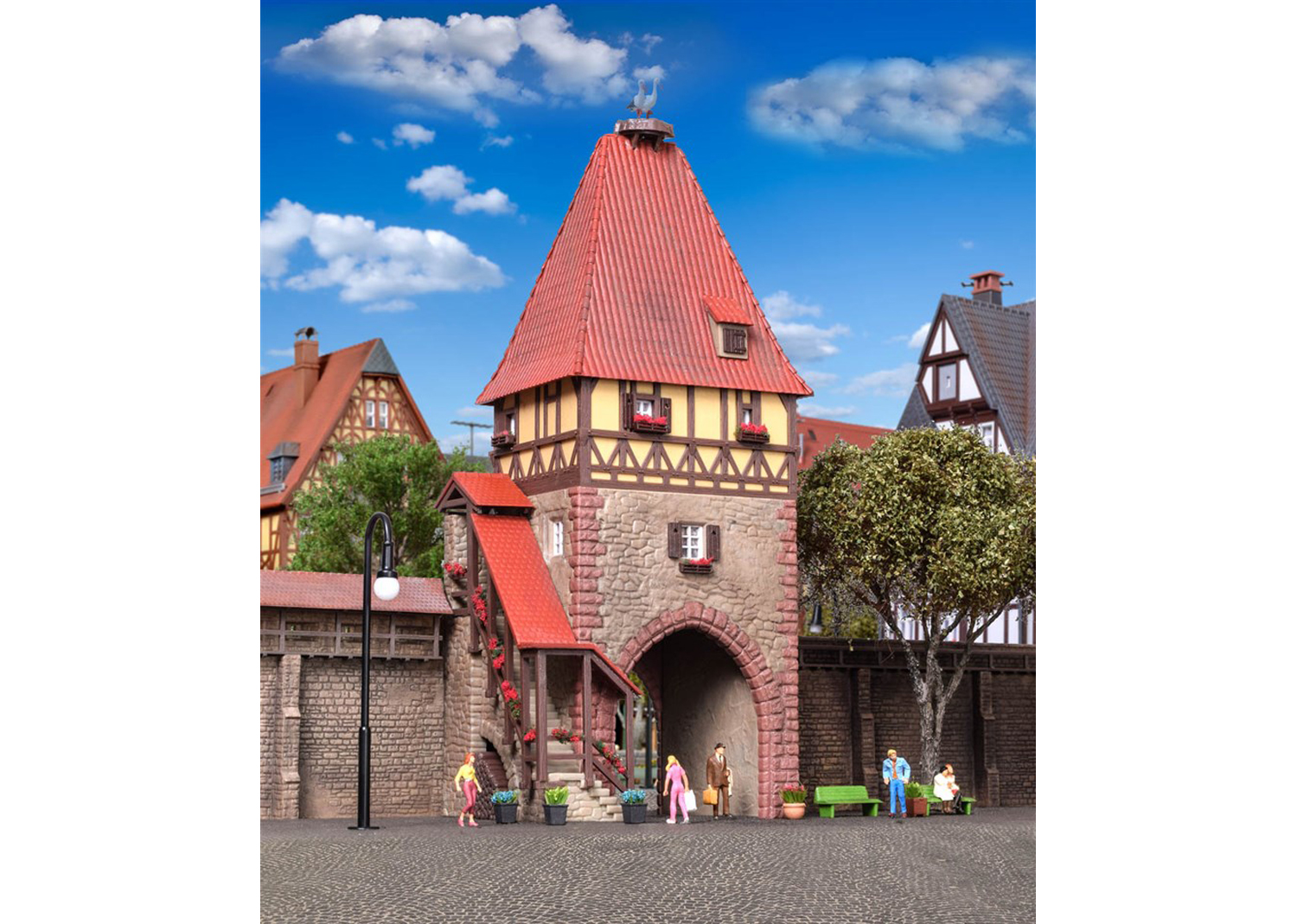Kibri 38470 Fachwerkturm mit Tor 