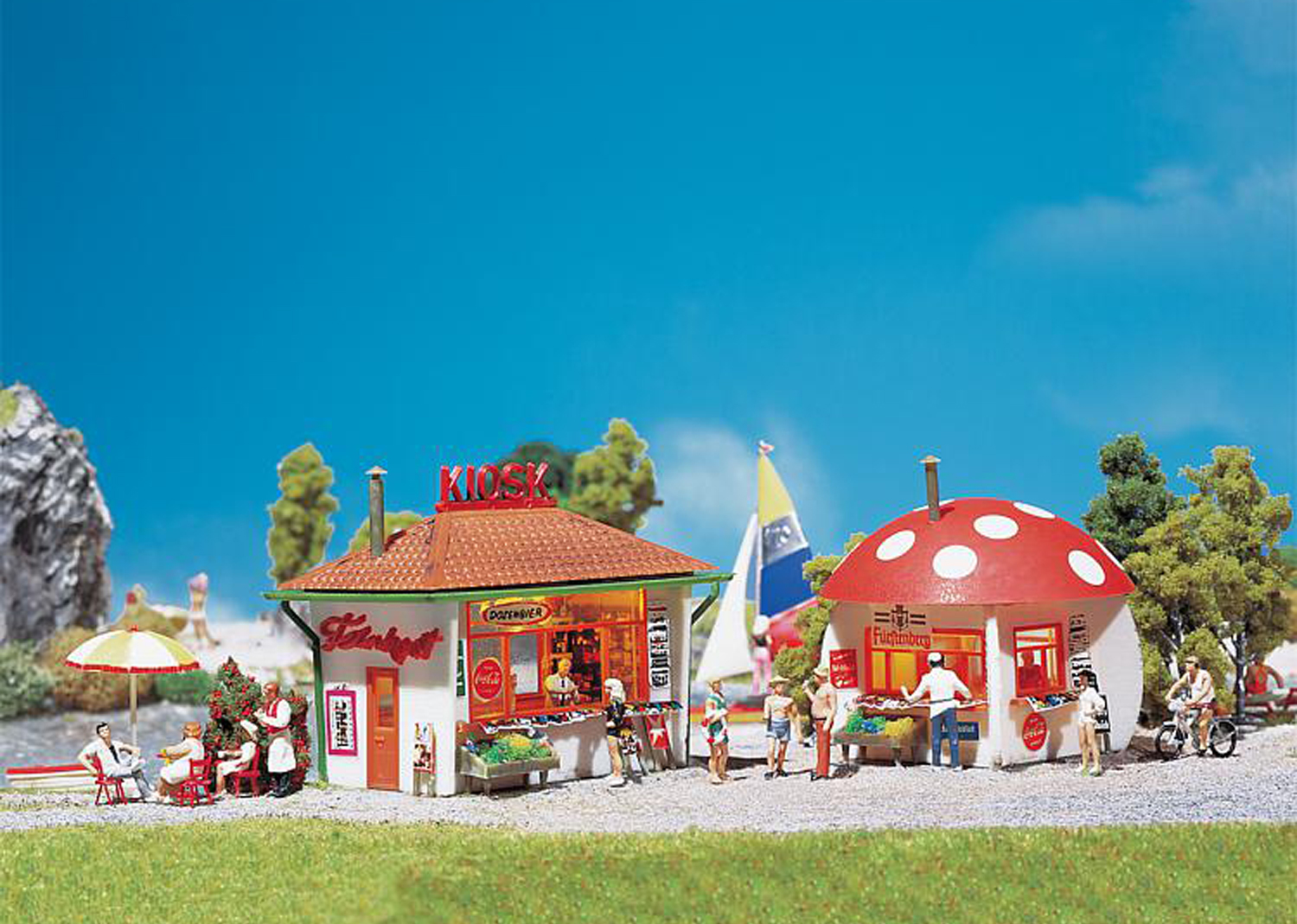 Faller 120135 Kiosk Pilzbar  Faller 120135 Kiosk Pilzbar