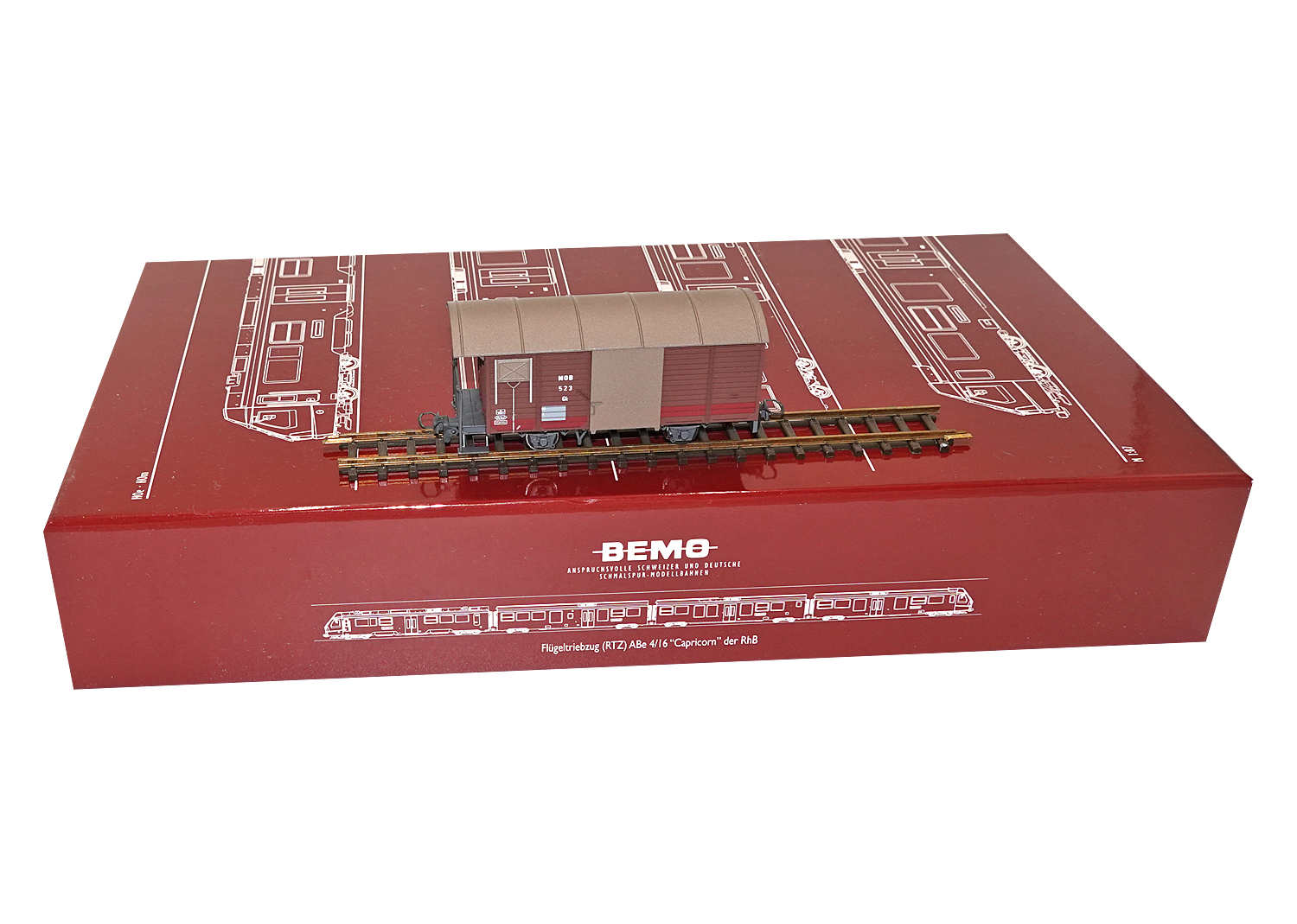 Bemo 2273303 MOB Güterwagen braun Gk 523 