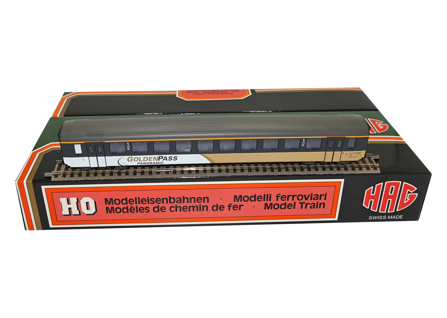 Hag 743 Hag BLS Personenwagen Goldenpass 1. Kl DC  