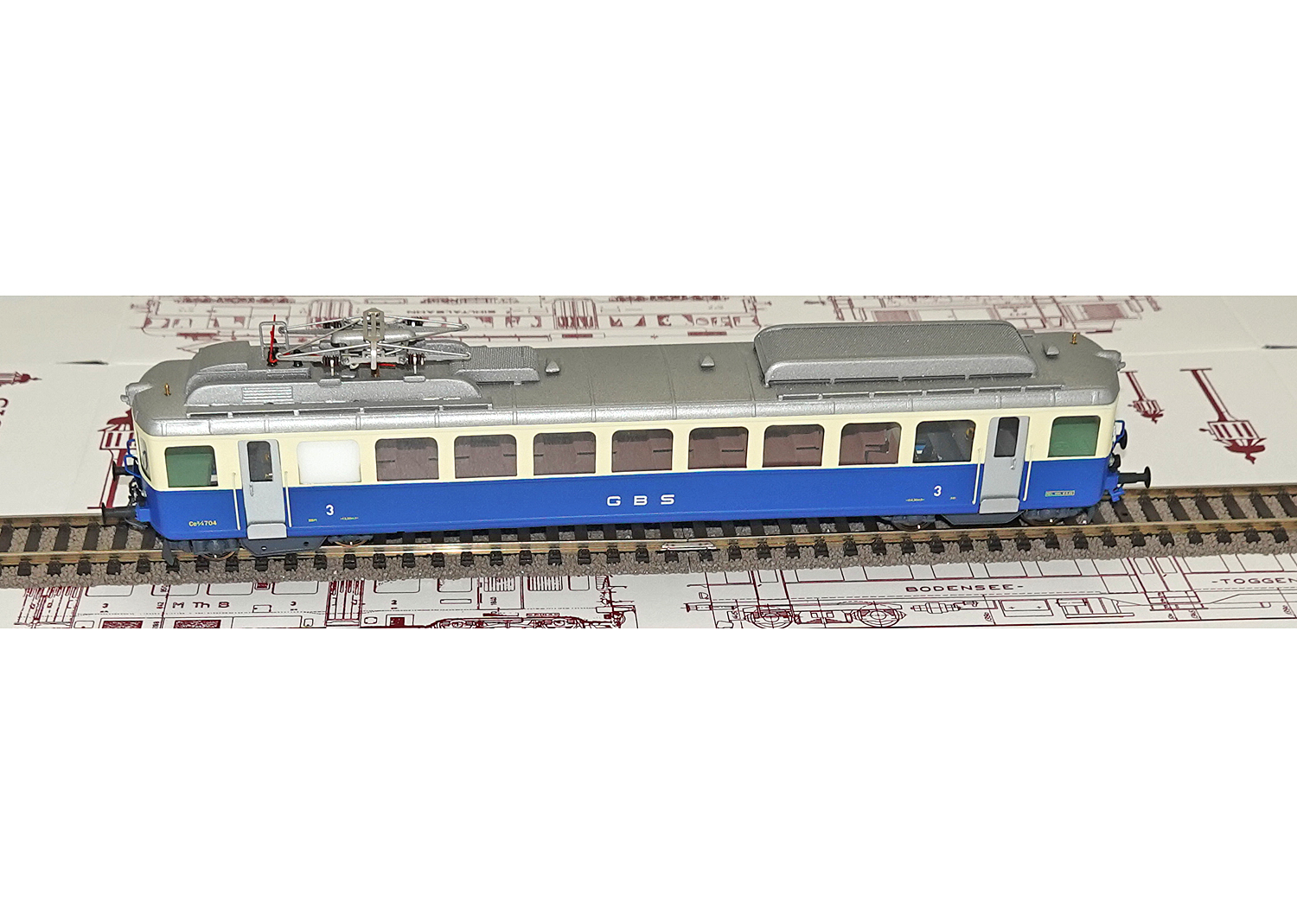 Sigg 2083 GBS Triebwagen Ce 2/4 Nr. 704 DC  Sigg 2083 GBS Triebwagen Ce 2/4 Nr. 704 DC