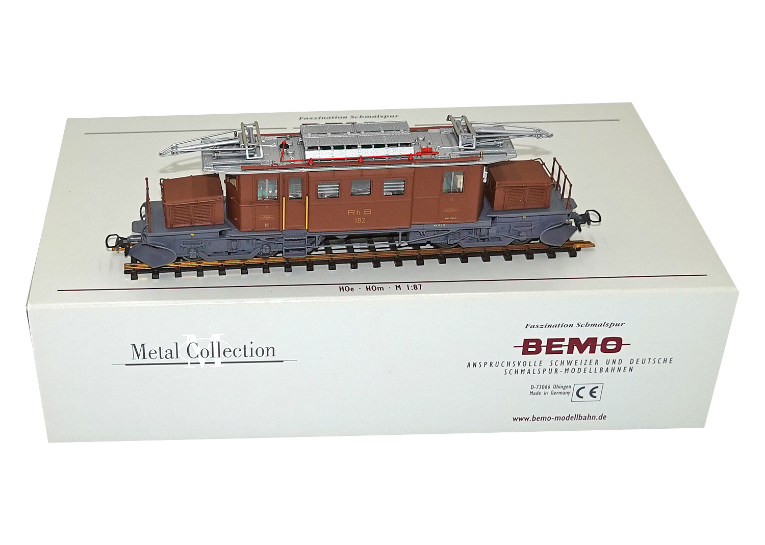 Bemo RhB Berninakrokodil Ge 4/4 Nr. 182 DC 