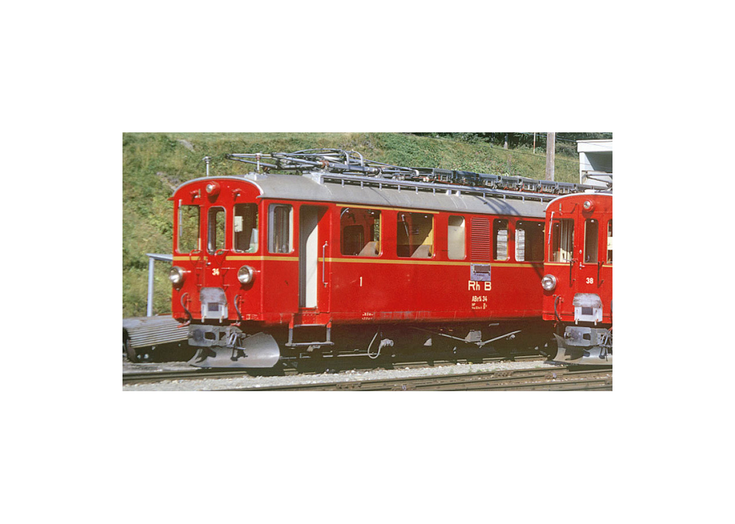 Bemo 1268134 RhB ABe 4/4 34 Berninatriebwagen rot  