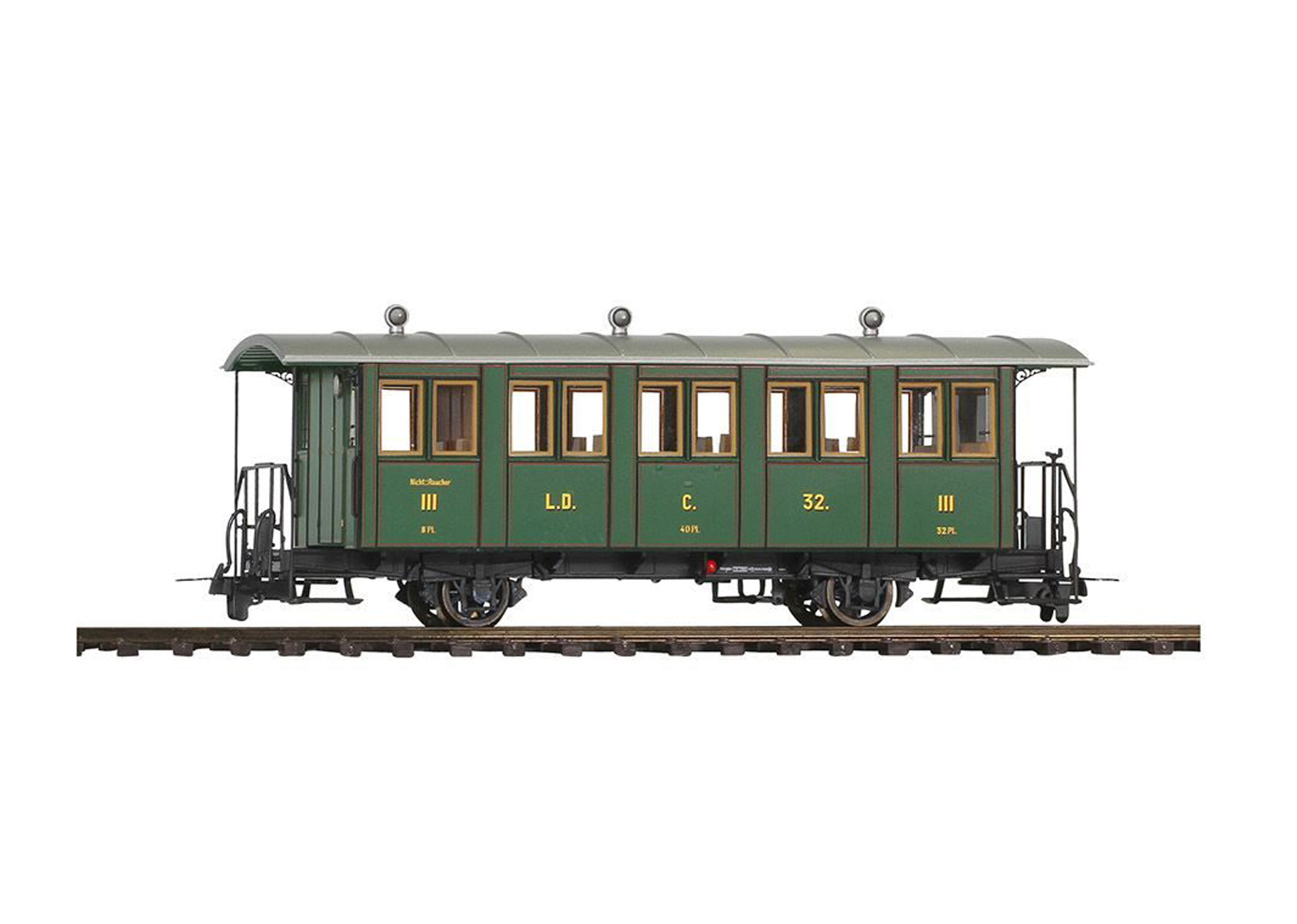 Bemo 3234102 RHB Nostalgie-Zweiachsiger Personenwagen L.D. C.32 