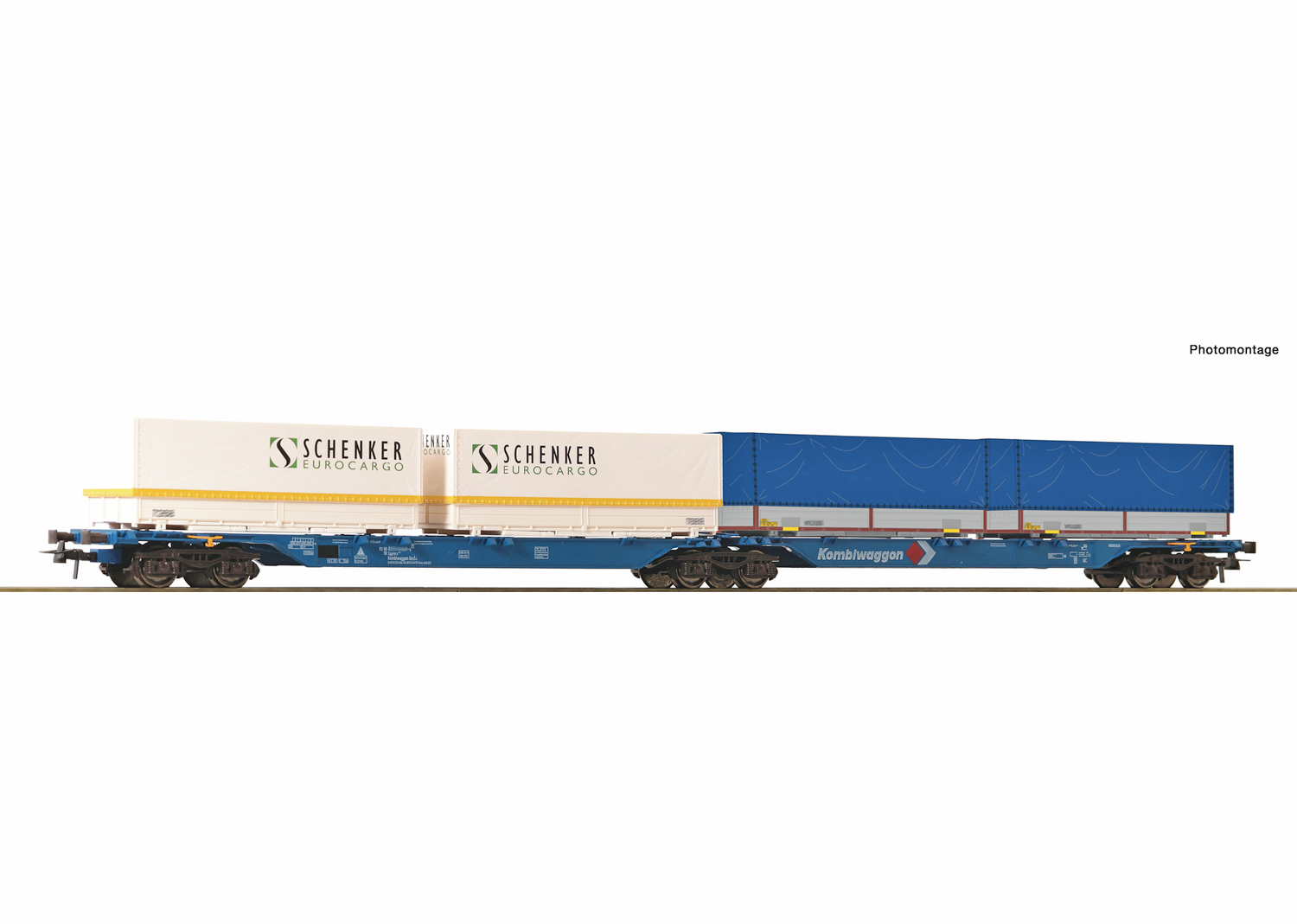 Roco 76633 Doppeltragwagen Kombiwaggon 