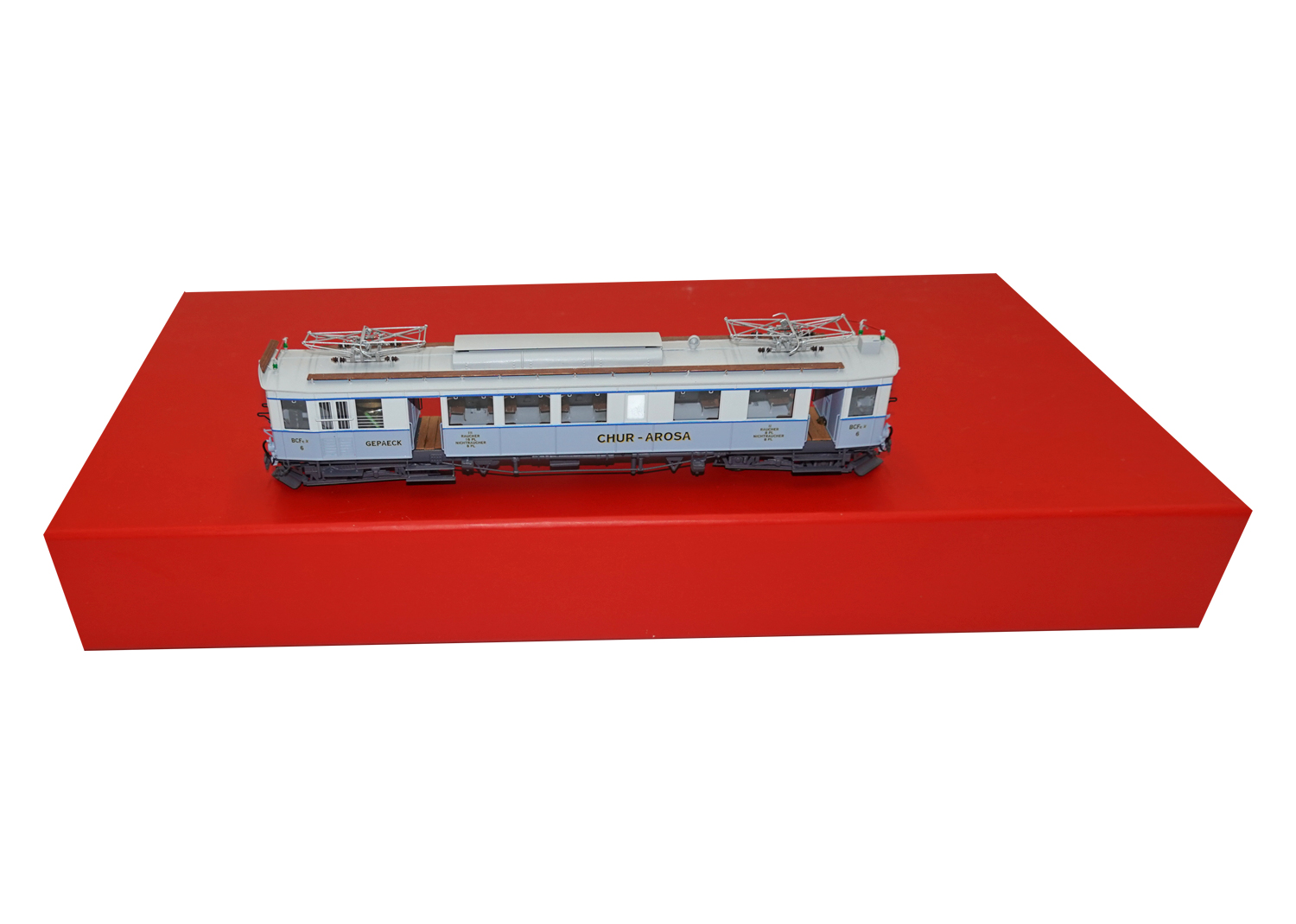 Motreno BCFe6 H0m ChA 4-tlg. Triebwagen Set BCFe 6 Chur-Arosa 