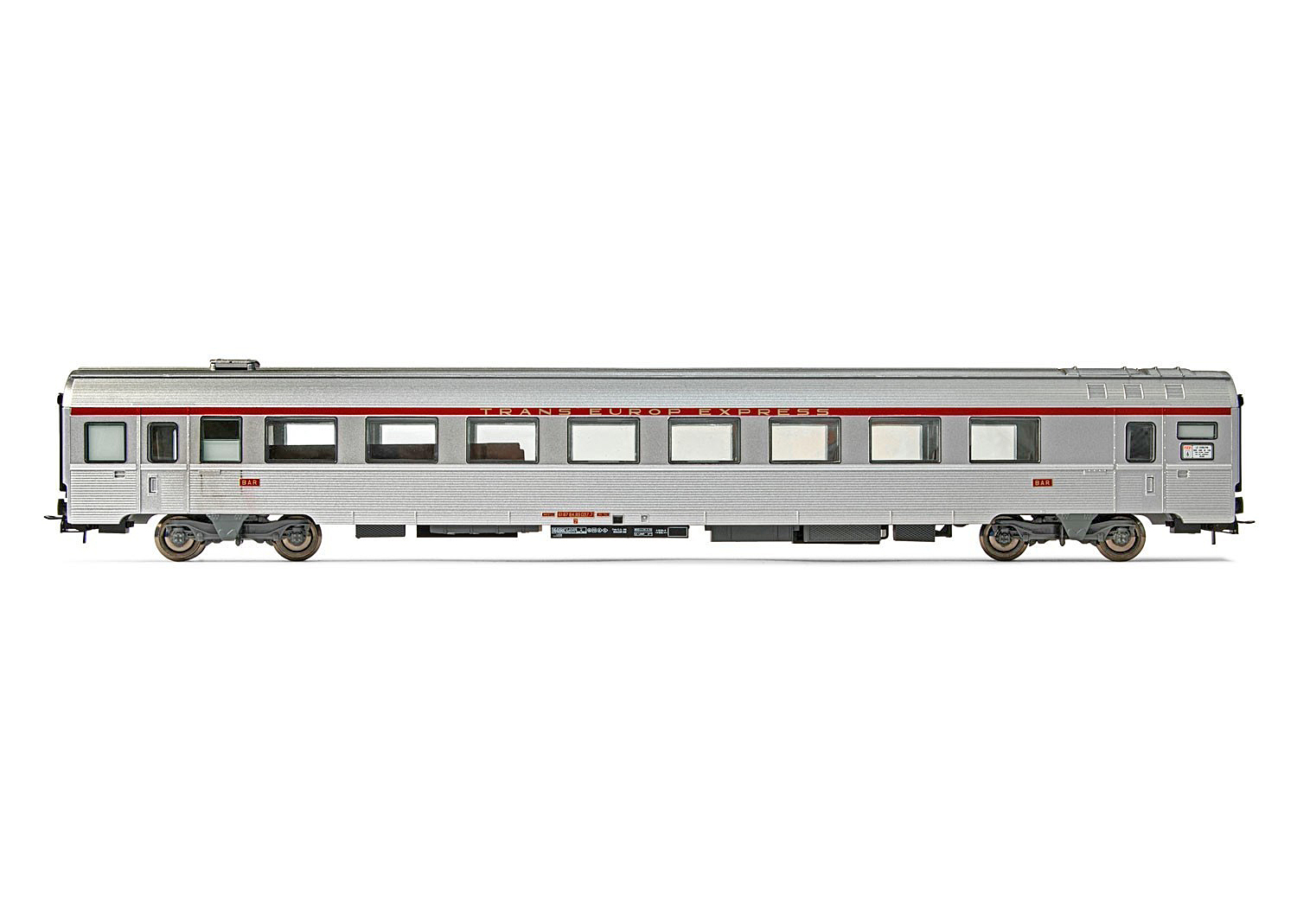 Jouef HJ4122 SNCF TEE 4-tlg Personenwagen Set Le Cisalpino Mistral 69 silber DC 