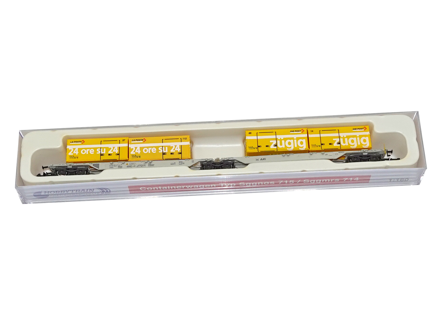 Hobbytrain 23707 AAE Containertragwagen Die Post 