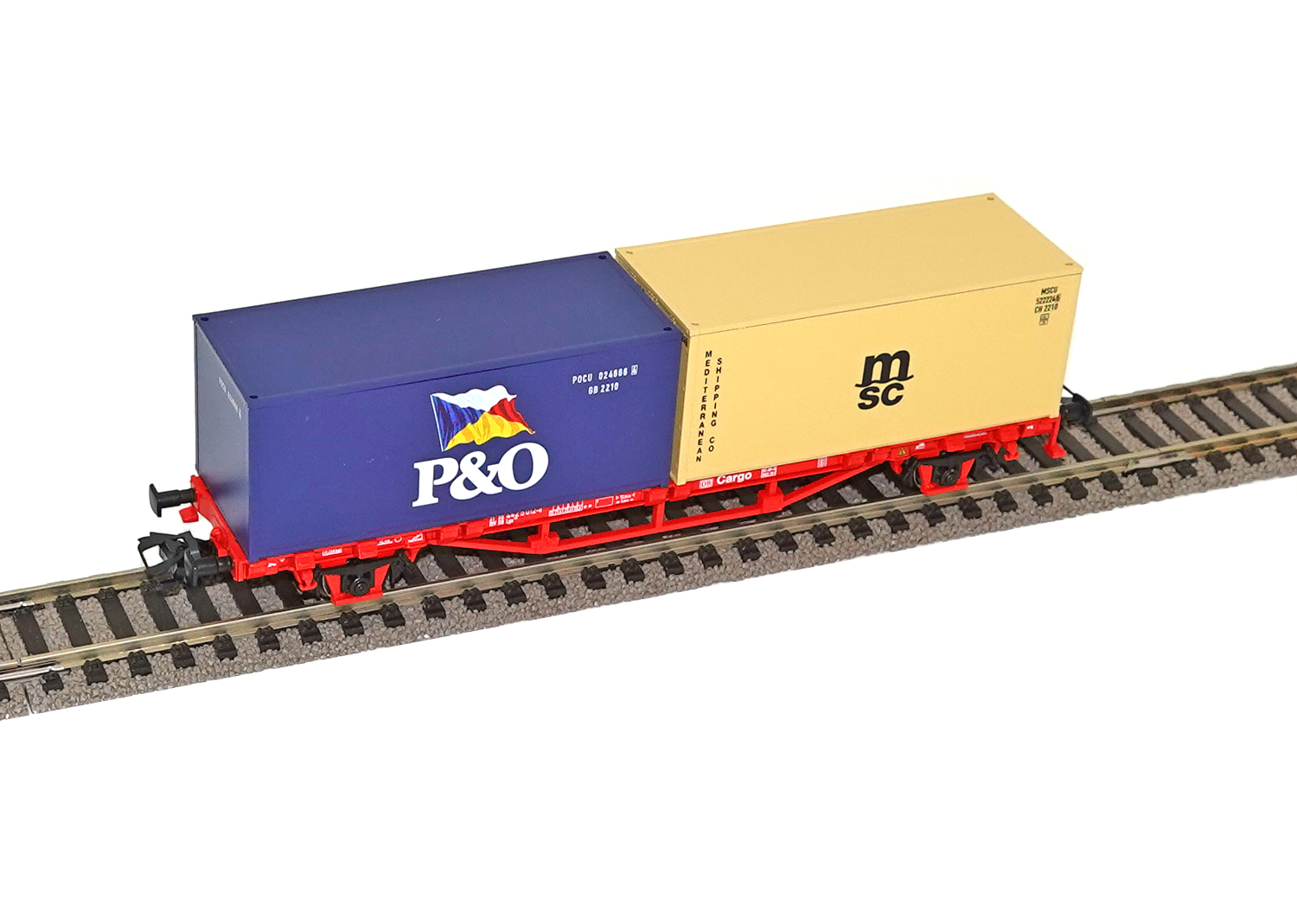 Piko 57711 DB Containertragwagen P&O MSC Piko 57711 DB Containertragwagen P&O MSC