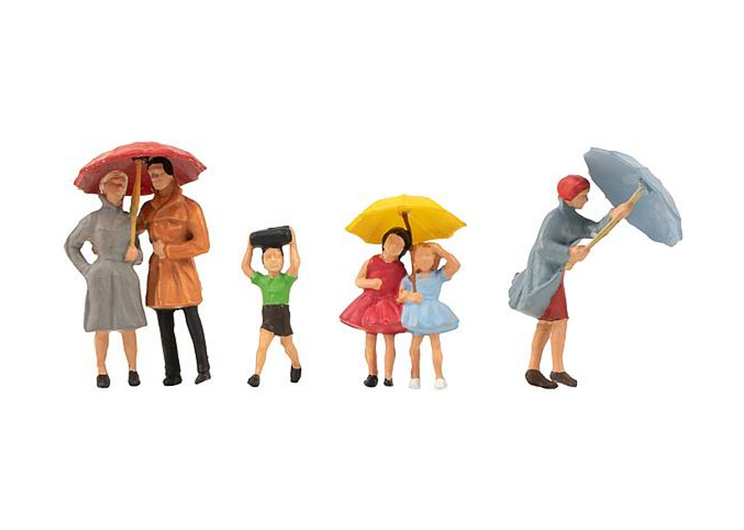 Faller 150953 H0 Passanten mit Regenschirm 