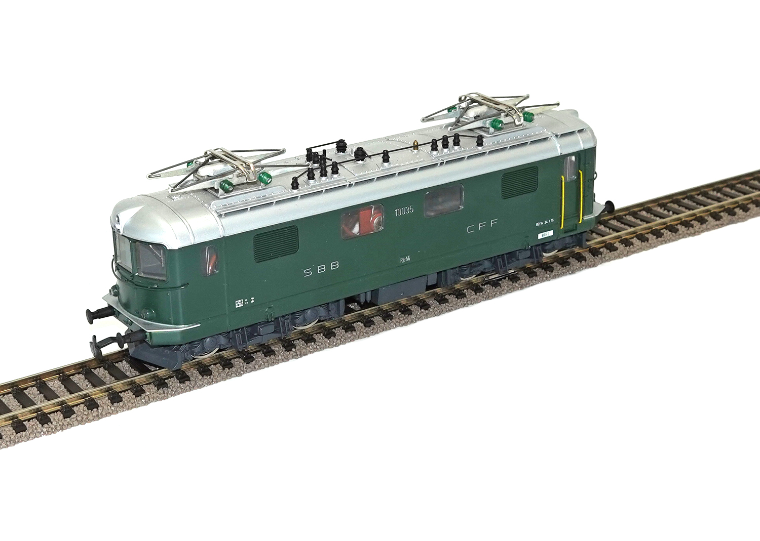 Hag 221 SBB Re 4/4 I 10035 Biel grün DC Hag 221 SBB Re 4/4 I 10035 Biel grün DC