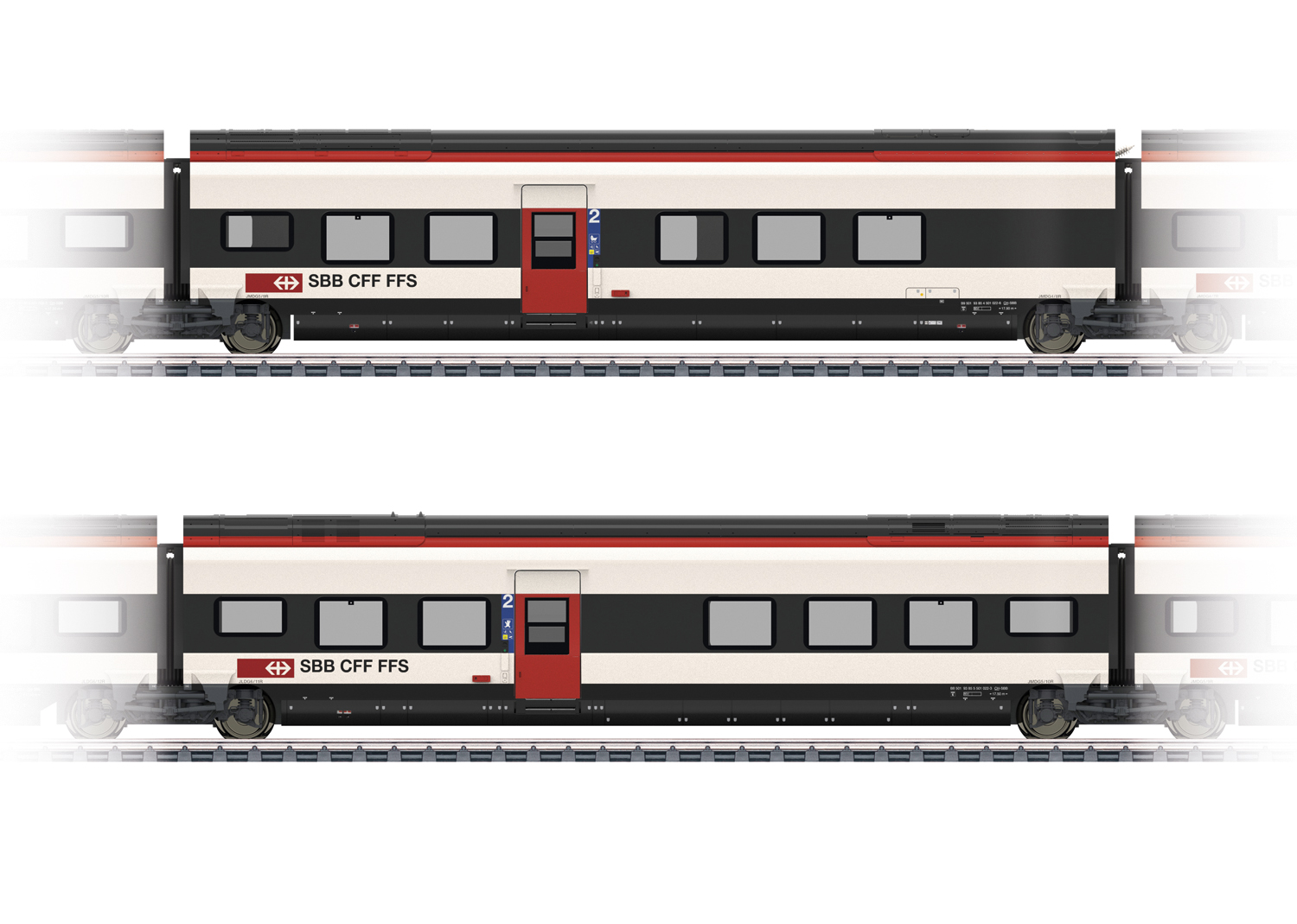 Märklin 43462 SBB Ergänzungswagen-Set 2 zum RABe 501 Giruno 