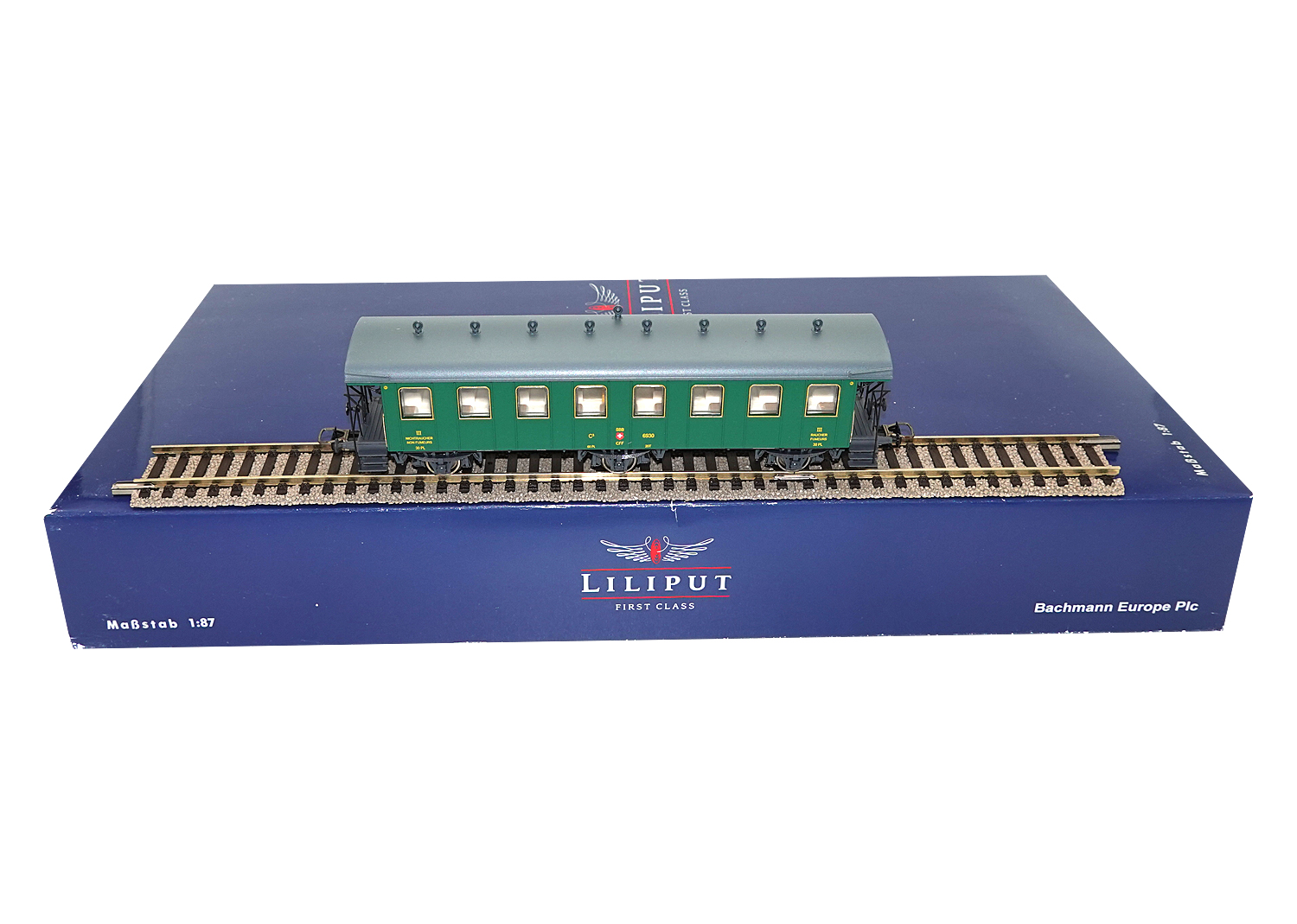 Liliput 334475 SBB Personenwagen 3.Klasse B3 6930 3-achsig DC 