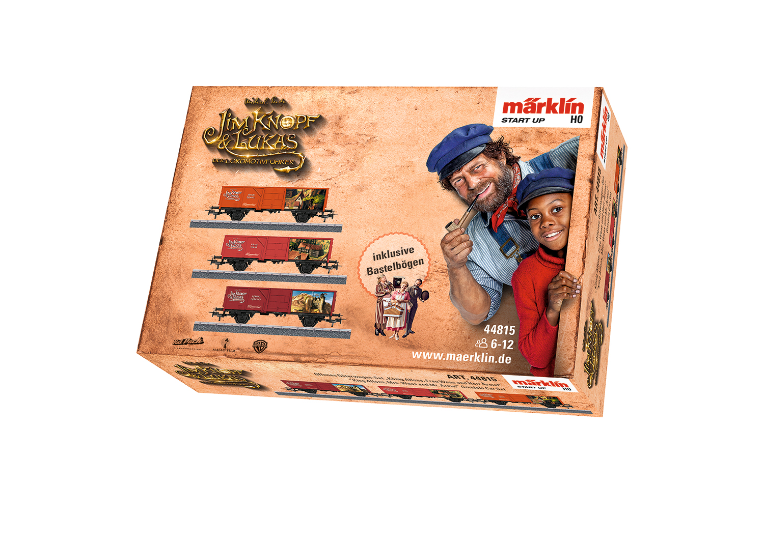 Märklin 44815 Offenes Güterwagen-Set König Alfons, Frau Waas und Herr Ärmel 