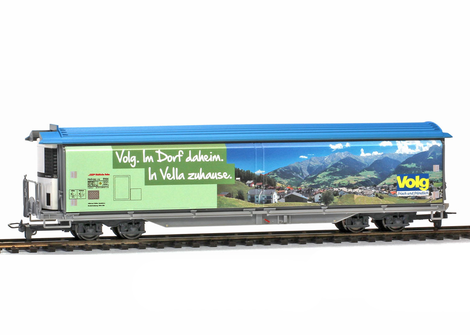 Bemo 2288164 RhB 5164 Schiebewandwagen Volg Vella 