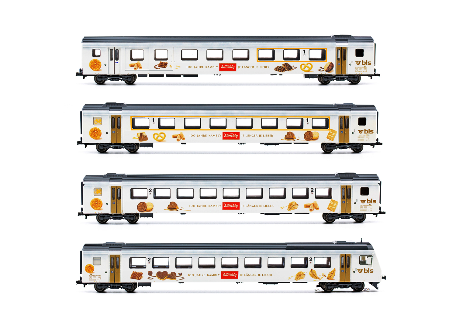 Liliput-330533 Liliput 330534 BLS EW III Kambly-Zug 4-Teilig  AC