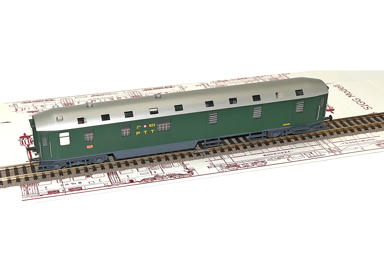 Sigg 5026 PTT Postwagen Z4i Nr. 923 DC  Sigg 5026 PTT Postwagen Z4i Nr. 923 DC