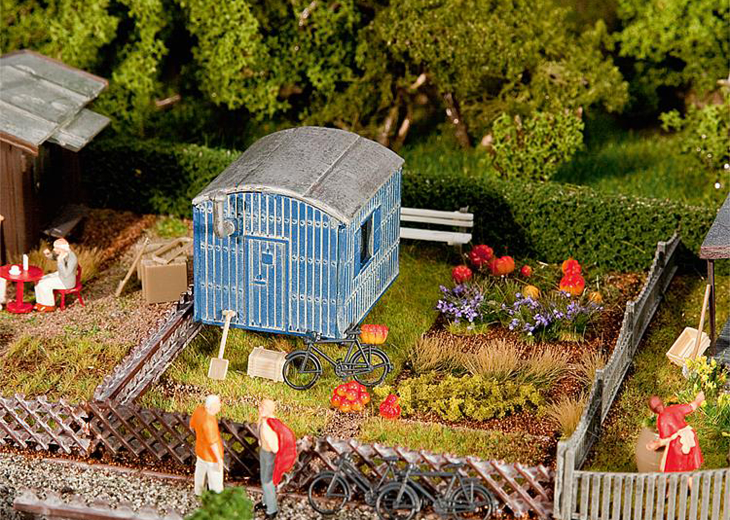 Faller 180490 Schrebergarten mit Bauwagen 