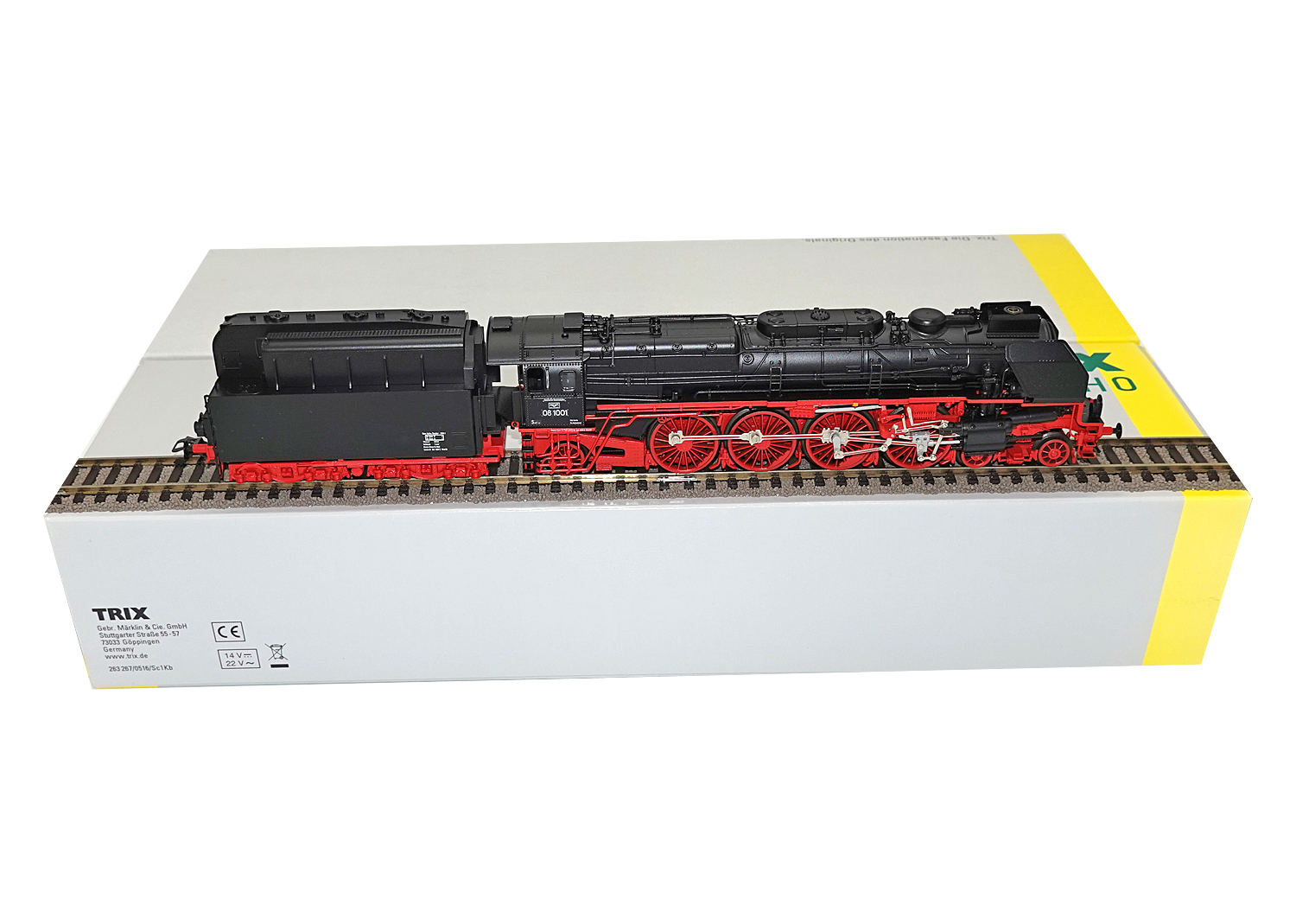 Trix 22912 DR Schnellzug-Dampflokomotive Baureihe 08 DCC / mfx 