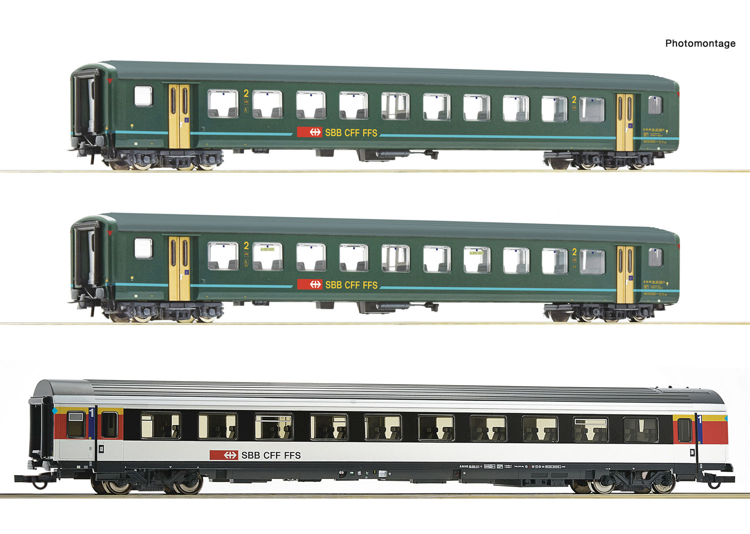 Roco 6200022 SBB 3-tlg. Set 1 Bözberg Interregio 