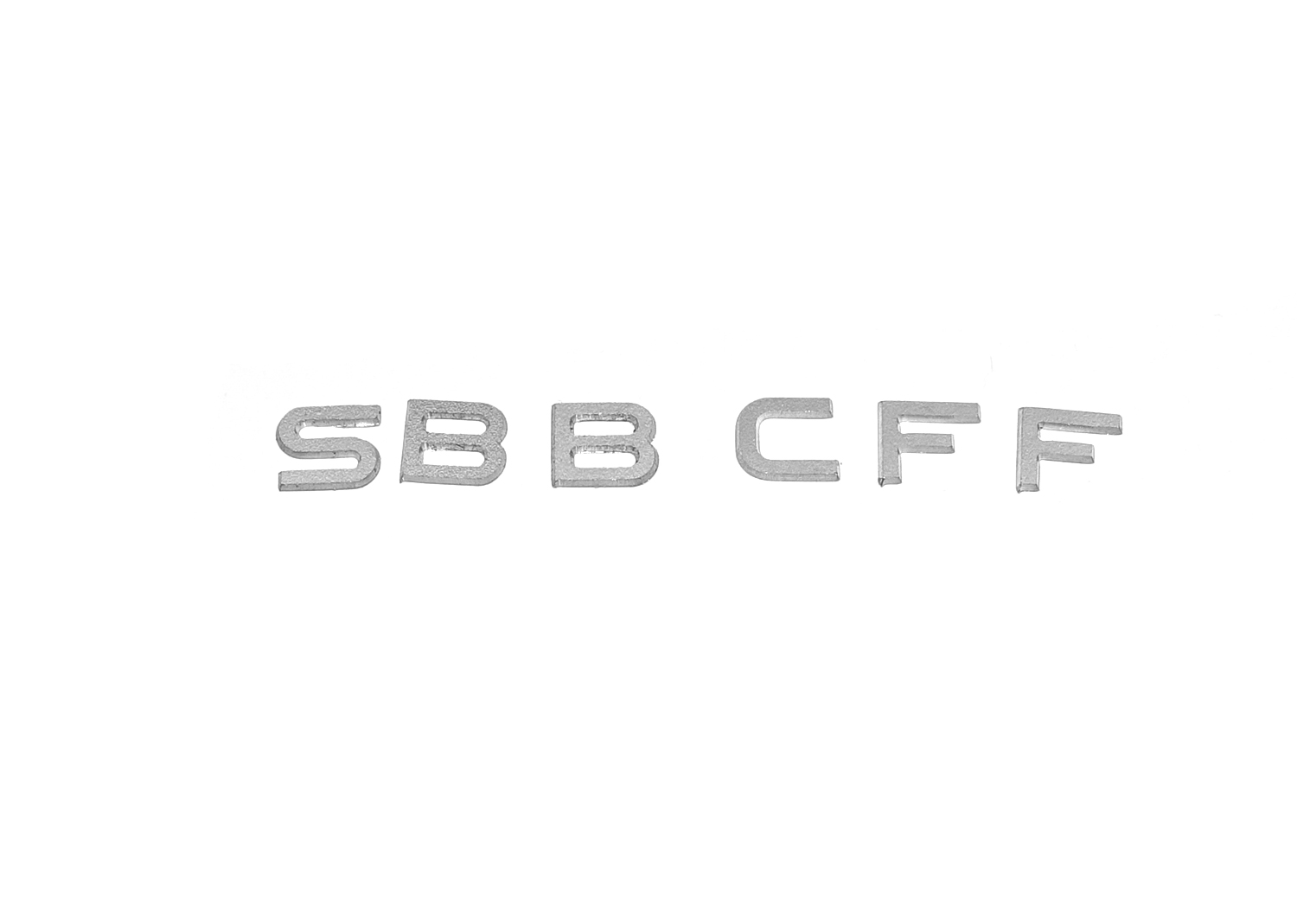 Spur 0 Aluminium-Buchstaben SBB CFF 