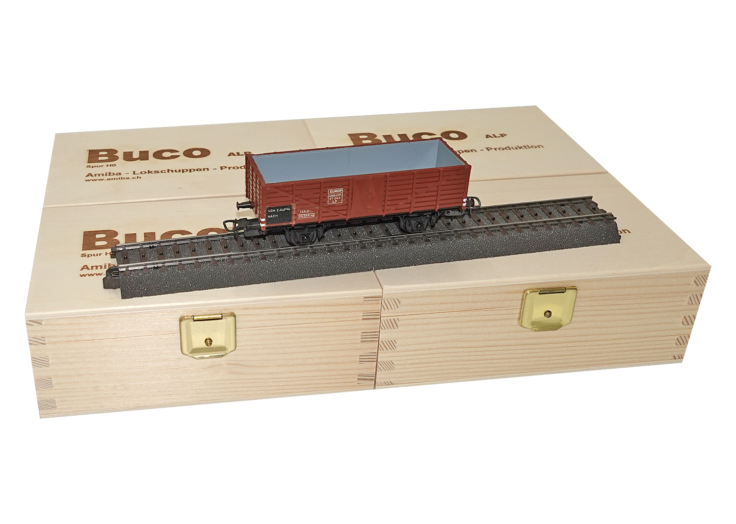 Buco H0 10424 DB Güterwagen Hochbord  AC