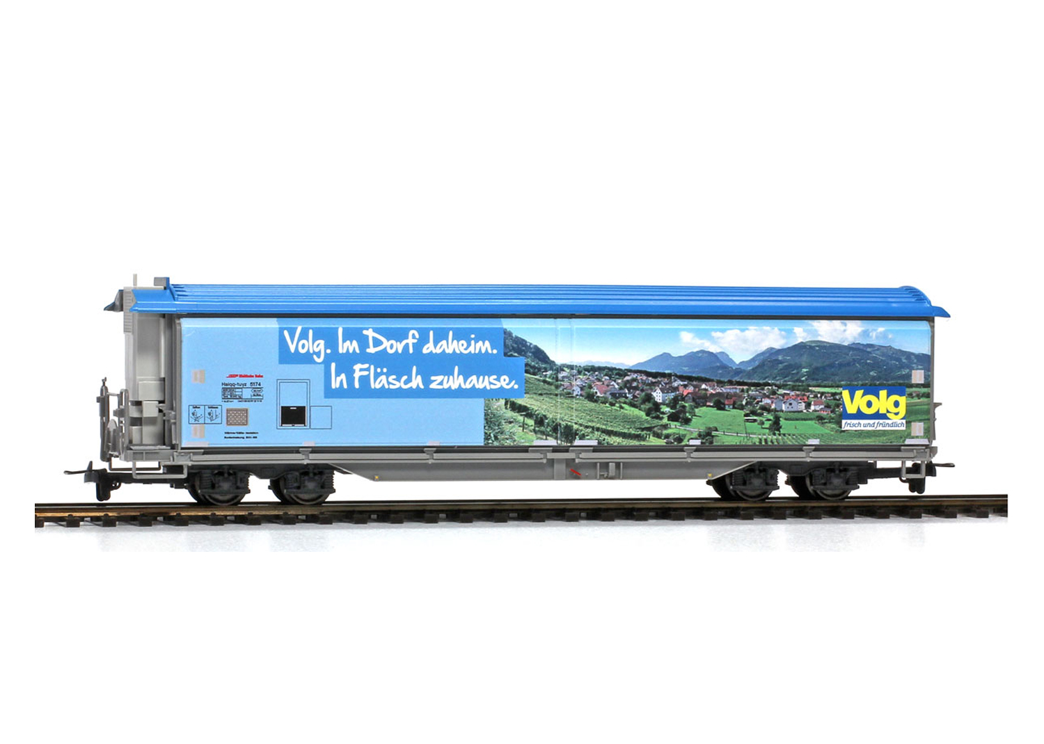 Bemo 2288168 RhB Schiebewandwagen Volg Fläsch 