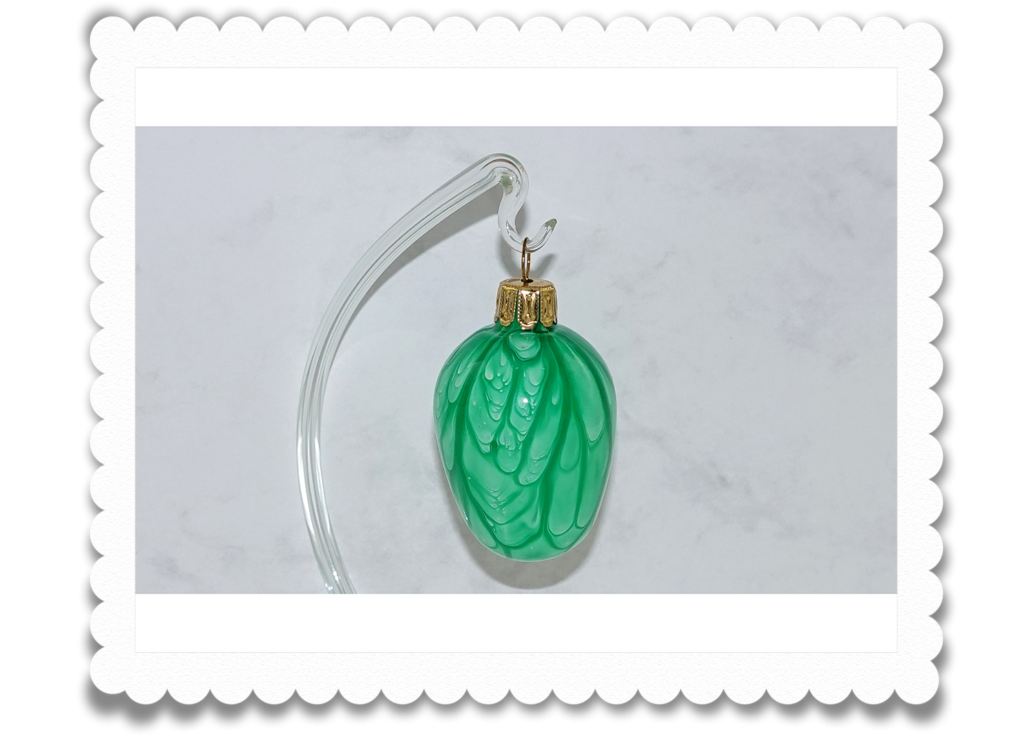 Ostereier aus Glas Lauflack grün Ostereier aus Glas Lauflack grün