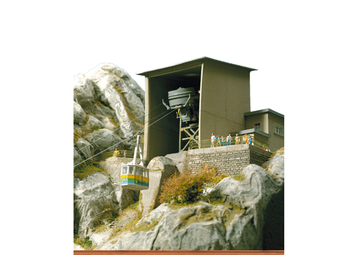 Brawa-6341 Brawa 6341 Nebelhornbahn Gebäudebausatz