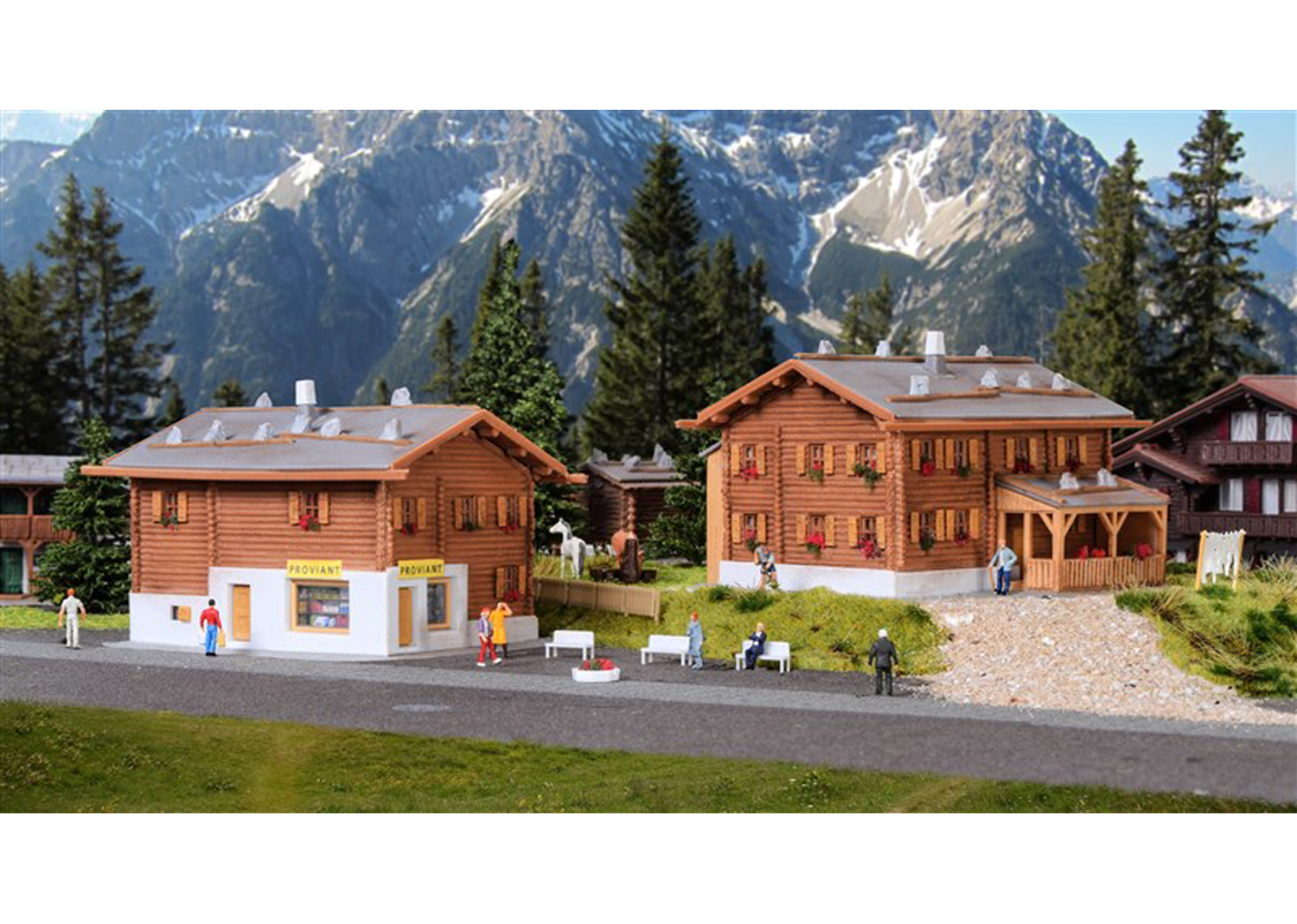 Kibri 37030 Ländliche Häuser Sertig, Schweiz 