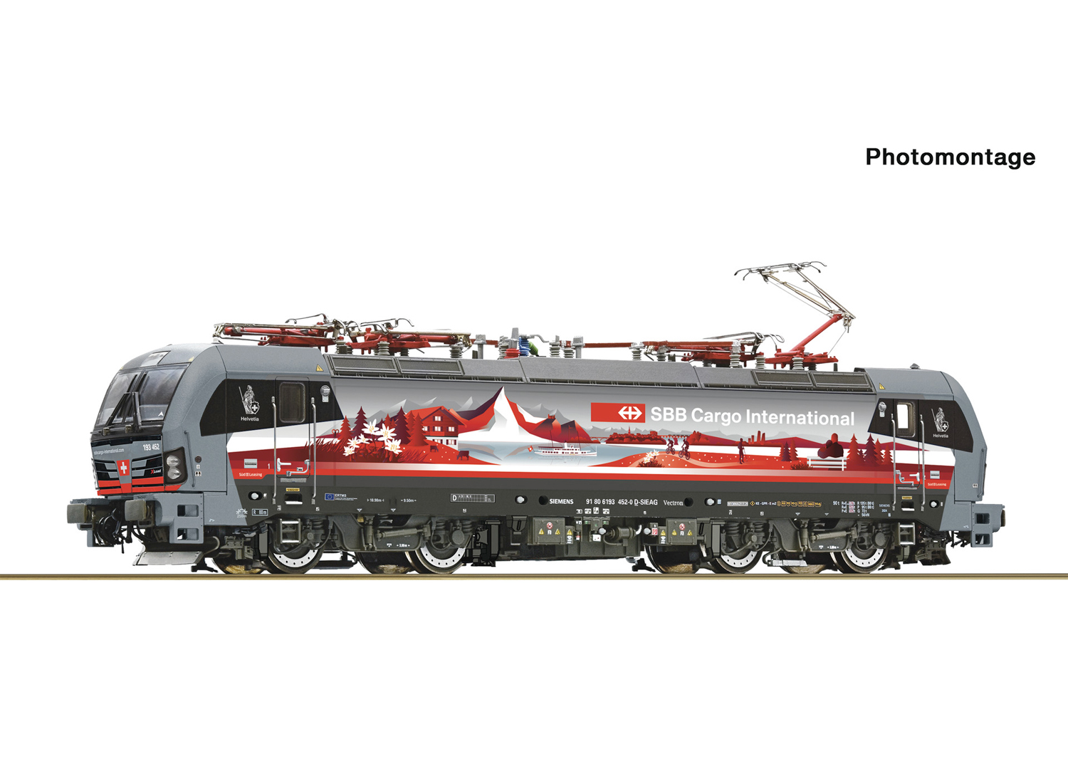 Roco 7510073 SBB E-Lokomotive Schweizpiercer Cargo 193 452-0 DCC 