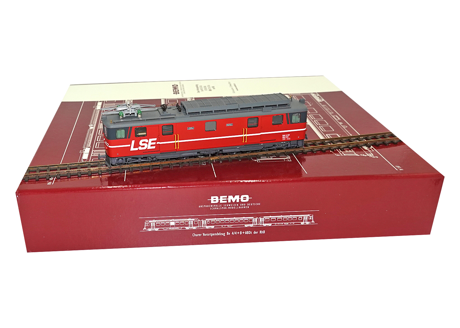 Bemo 1246602 LSE Gepäcktriebwagen Deh 4/6 Nr. 122 DC 