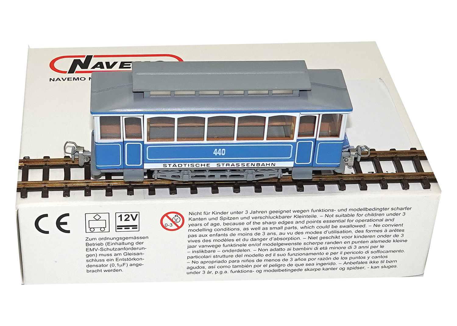 Navemo 21112100 H0m StStZ Ce 2/2 2-tlg. Tram Motorwagen 117 