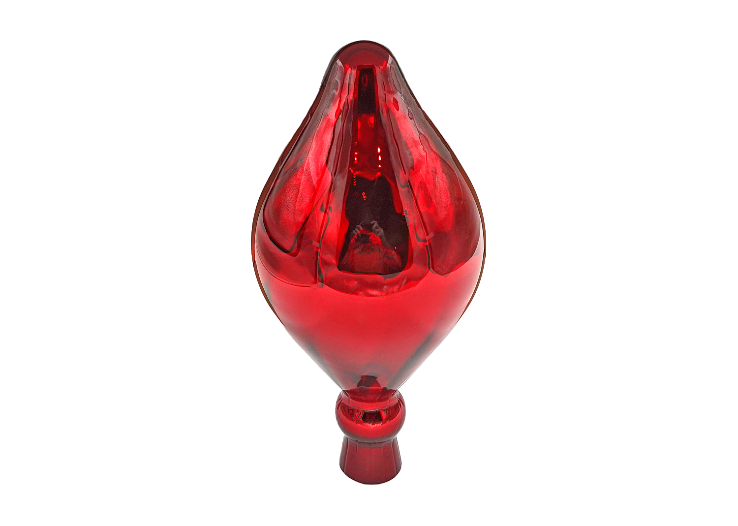Freiherr von Poschinger Rosenkugel Zwiebelform gedreht kirschrot ø14cm Freiherr von Poschinger Rosenkugel Zwiebelform gedreht kirschrot ø14cm