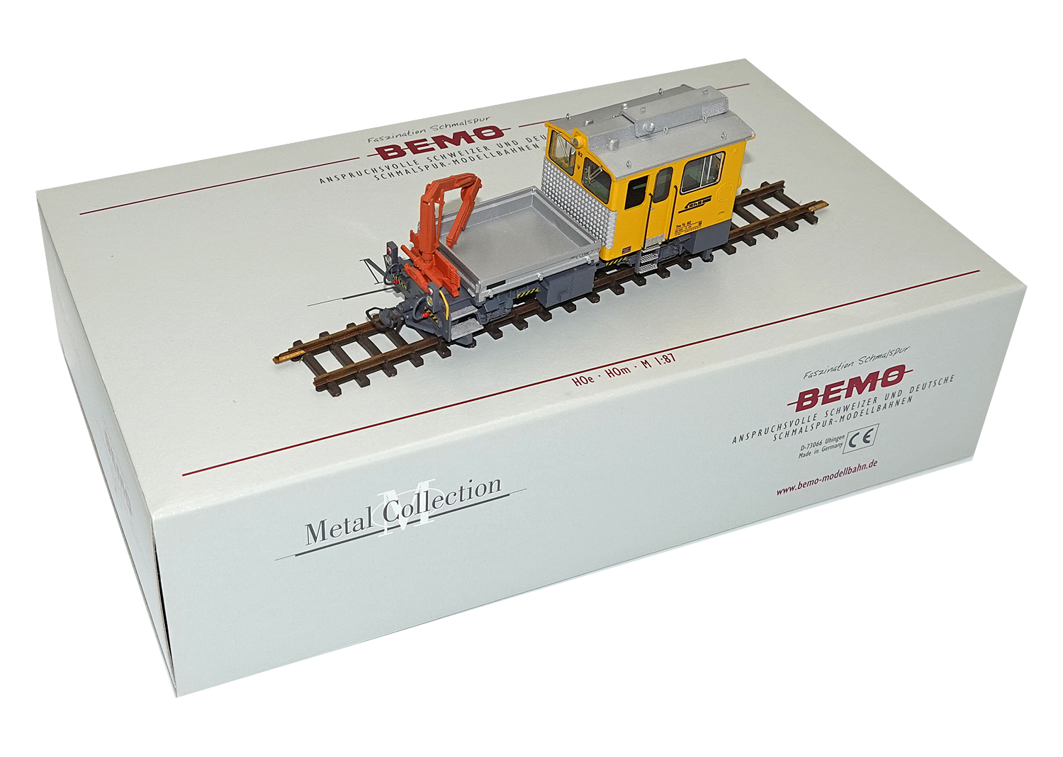 Bemo 1278102 RhB H0m Baudiensttraktor Tm 2/2 Nr. 82 DC 