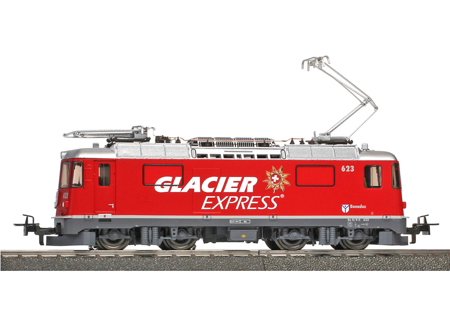 Bemo 1758183 RhB Ge 4/4 II 623 Glacier-Express H0 2L-GS LokSound  Bemo 1758183 RhB Ge 4/4 II 623 Glacier-Express H0 2L-GS LokSound