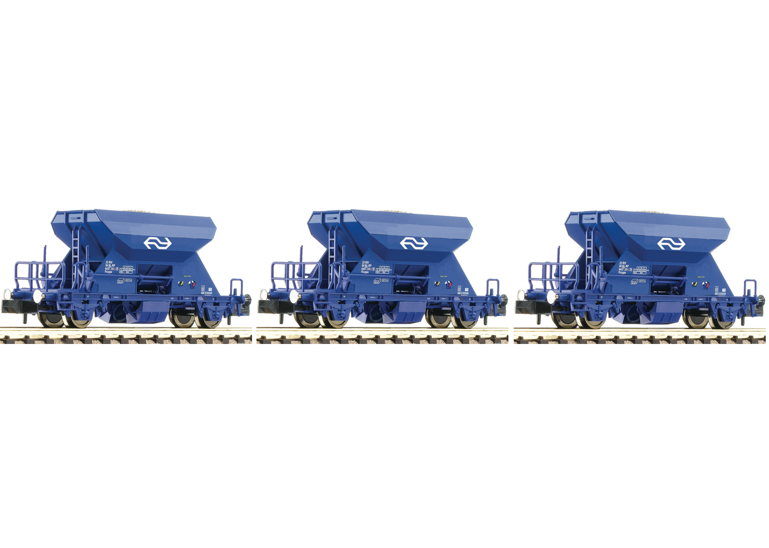 Fleischmann 822913 NS Set 3-tlg Schotterwagen blau 