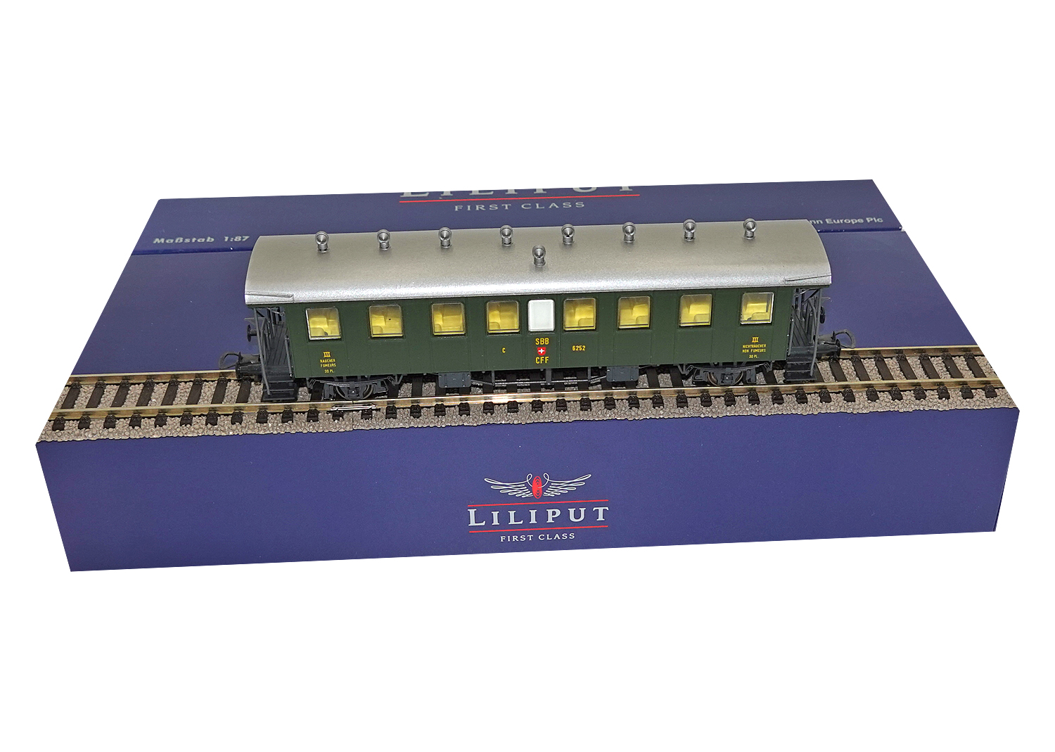 Liliput 27850 SBB Personenwagen C 6252 3. Klasse 