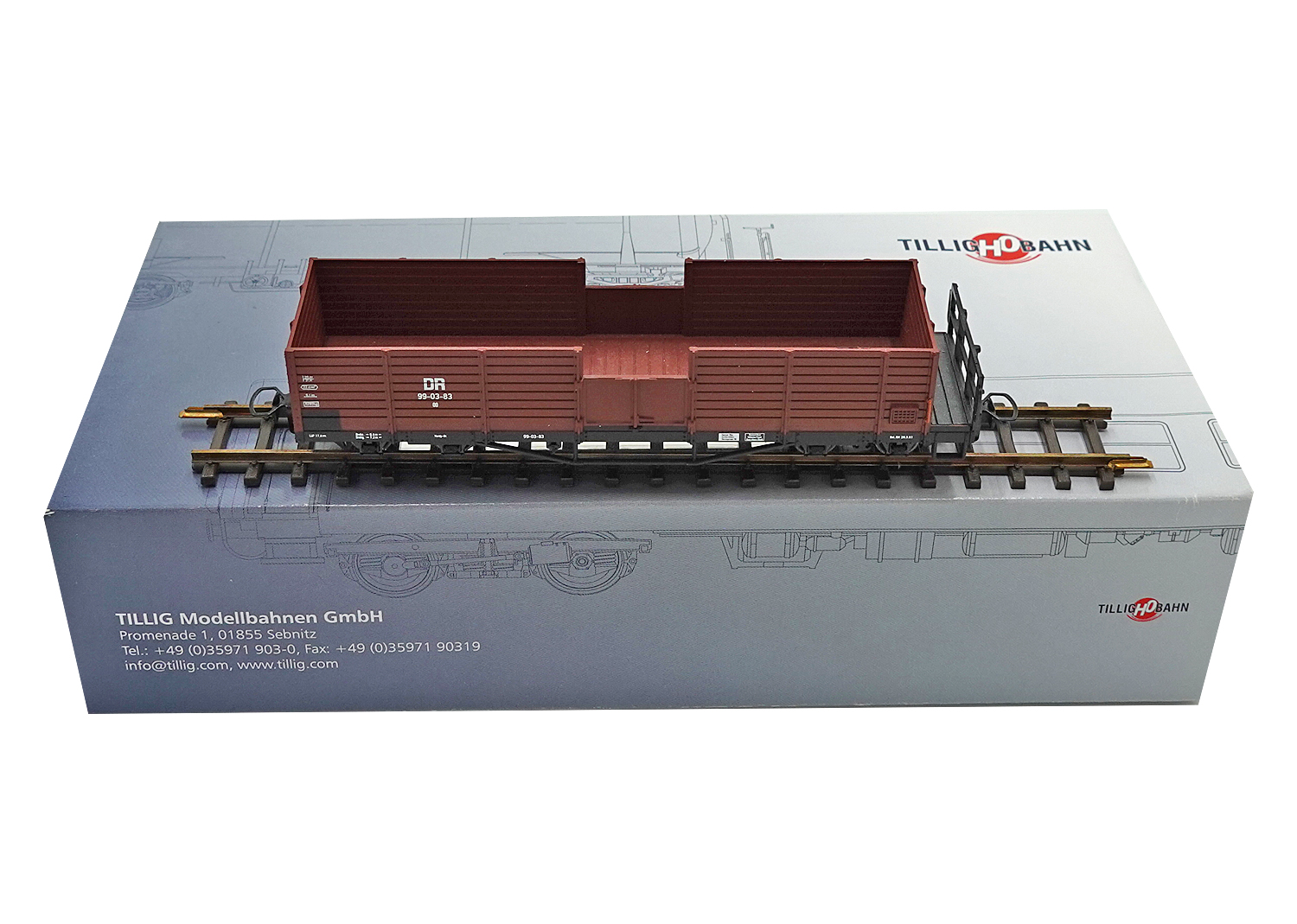 Tillig 15921 H0m DR Güterwagen Set 99-03-83/72 DC 