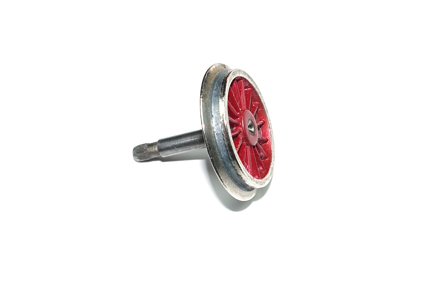 Buco H0 Speichenrad mit Achse  Buco H0 Speichenrad mit Achse