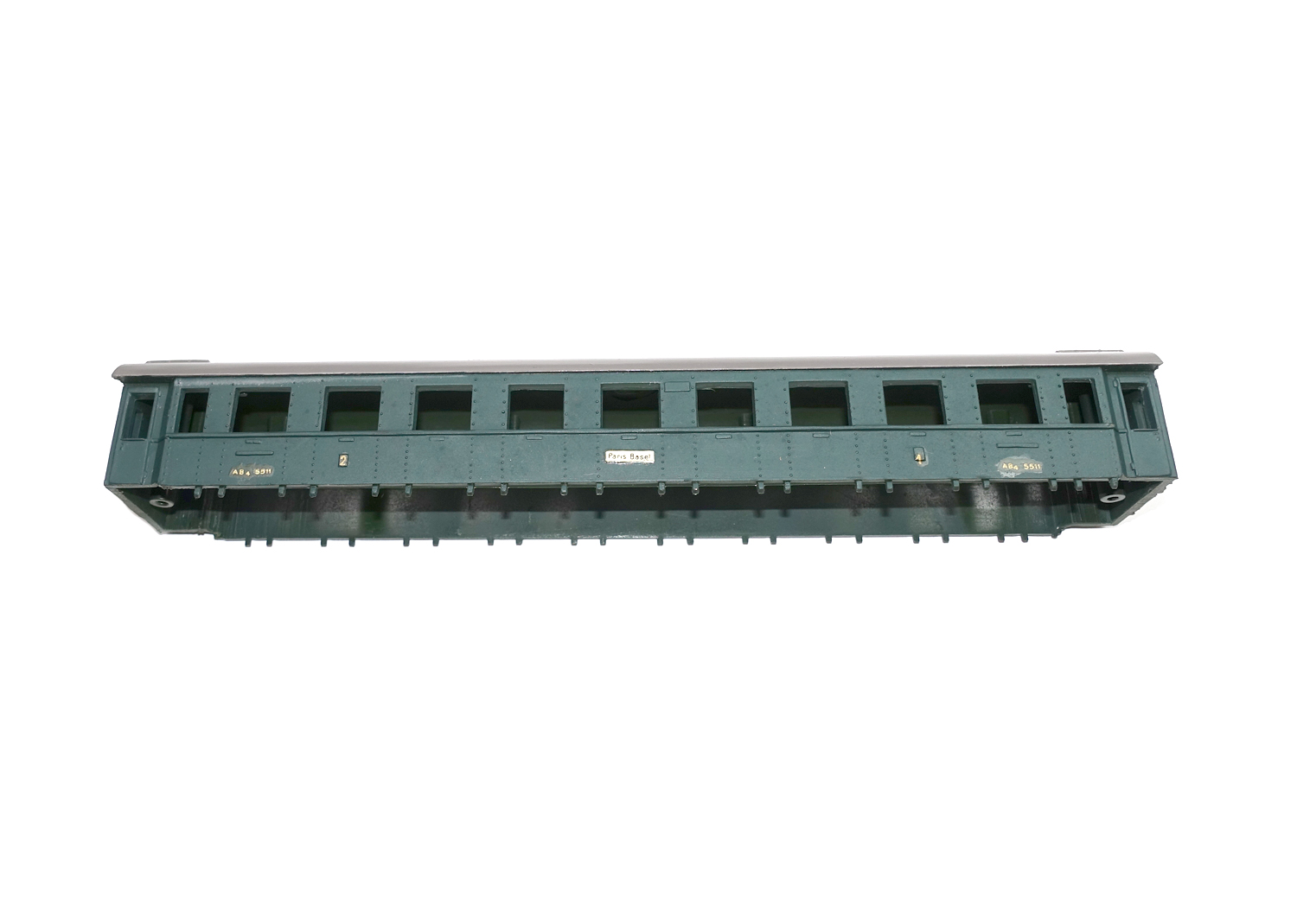 E-Buco-204 Buco H0 Personenwagen-Gehäuse grün