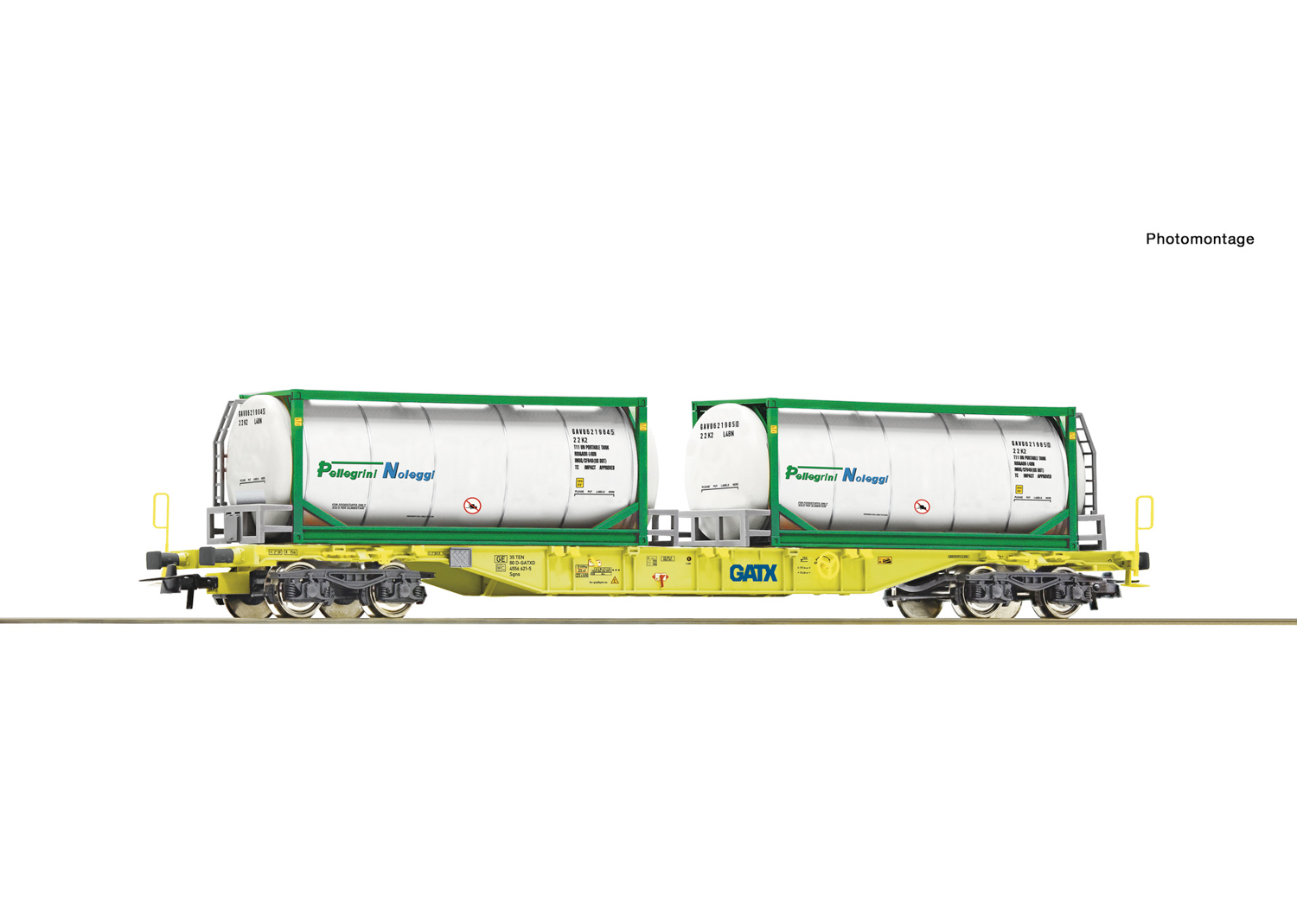 Roco 6600279 GATX Containertragwagen Pellegrini